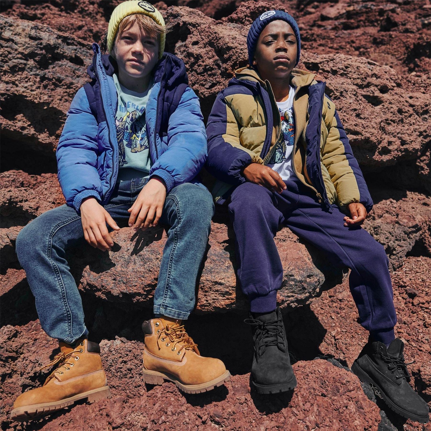 Timberland Timber Colour Block Medium Puffer Jacket