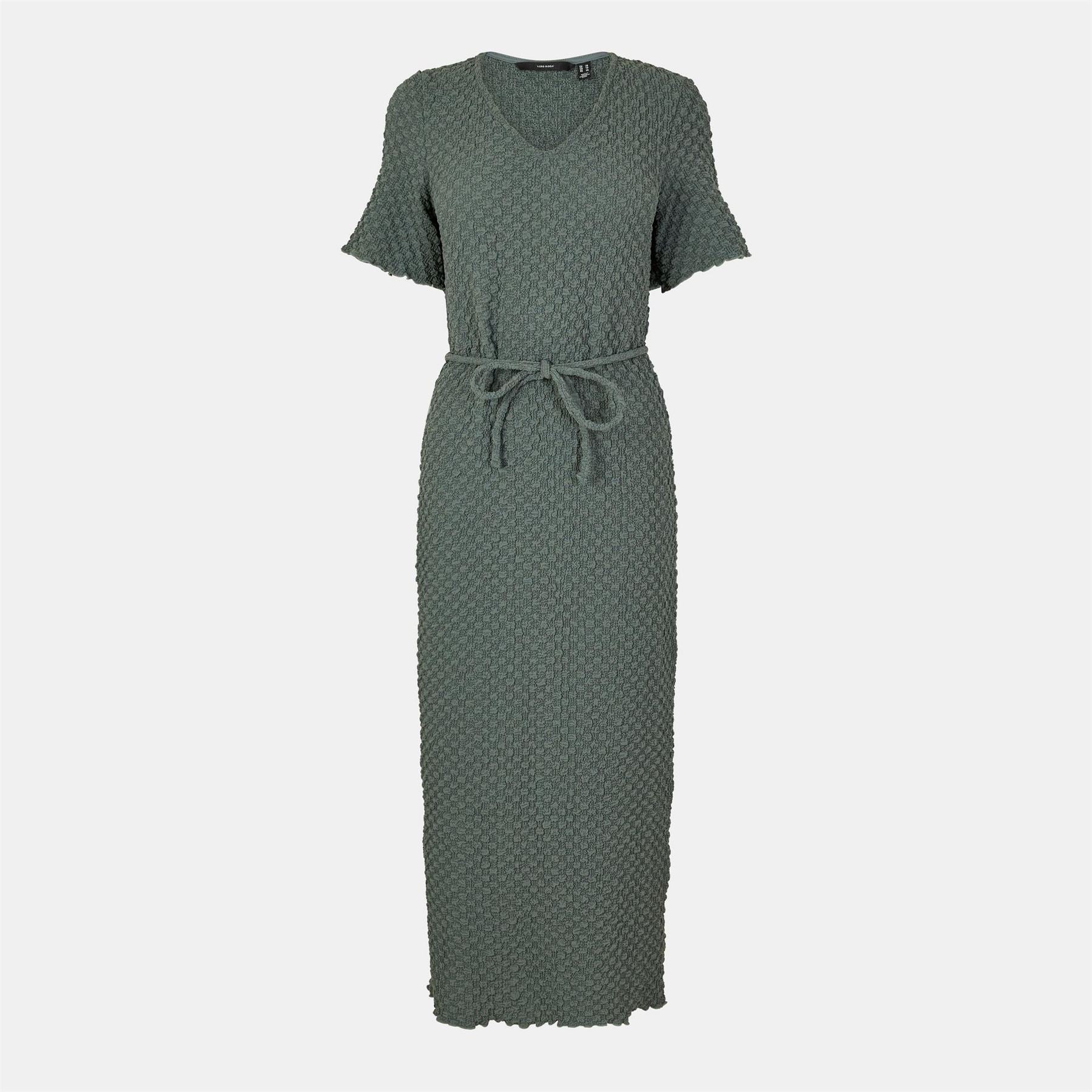 Vero Moda Bubble V-Neck Midi A-Line Dress