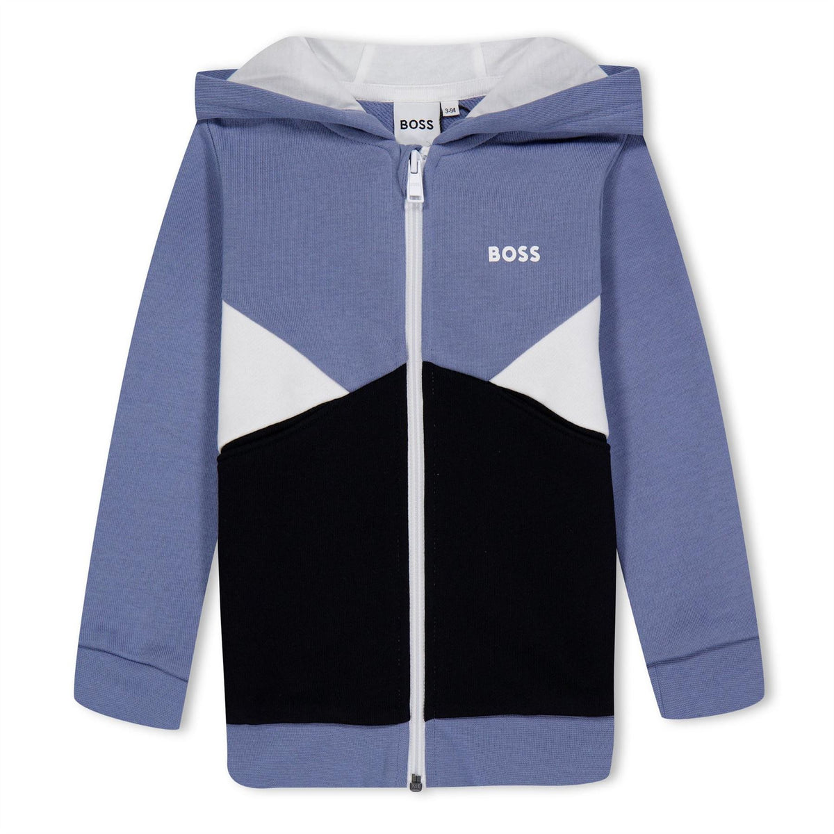 Boss Colourblock Zip Hoodie, Colourblock Design