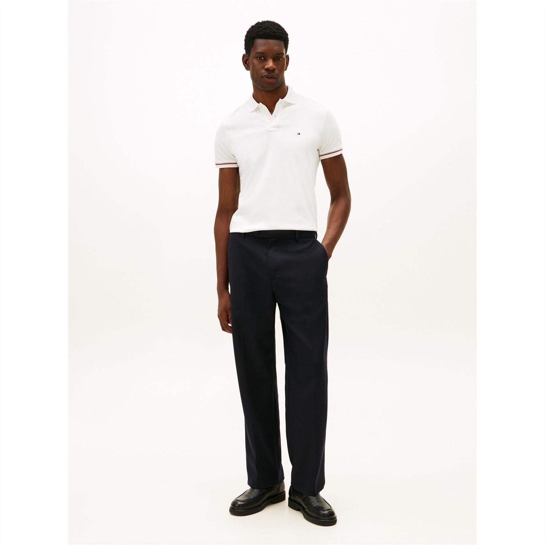 Tommy Hilfiger Liquidtip Collared Neck Short Sleeve Polo Shirt