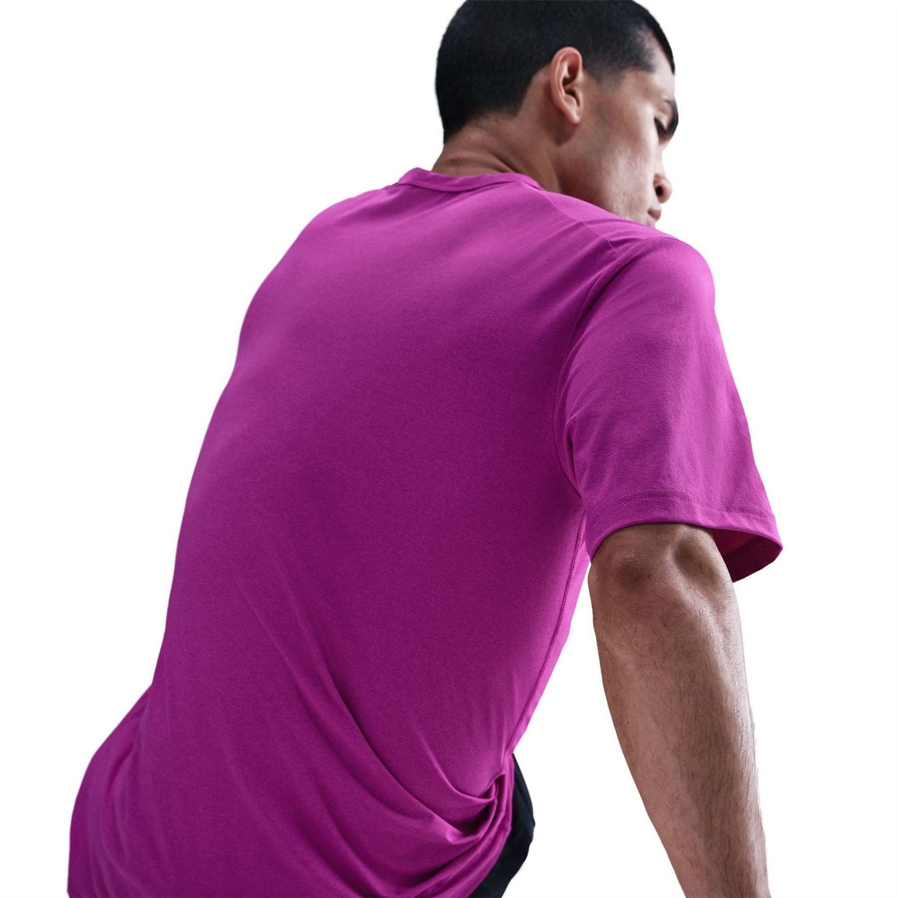 Nike Mens Dri Fit Uv Hyverse Short Sleeve Fitness Top