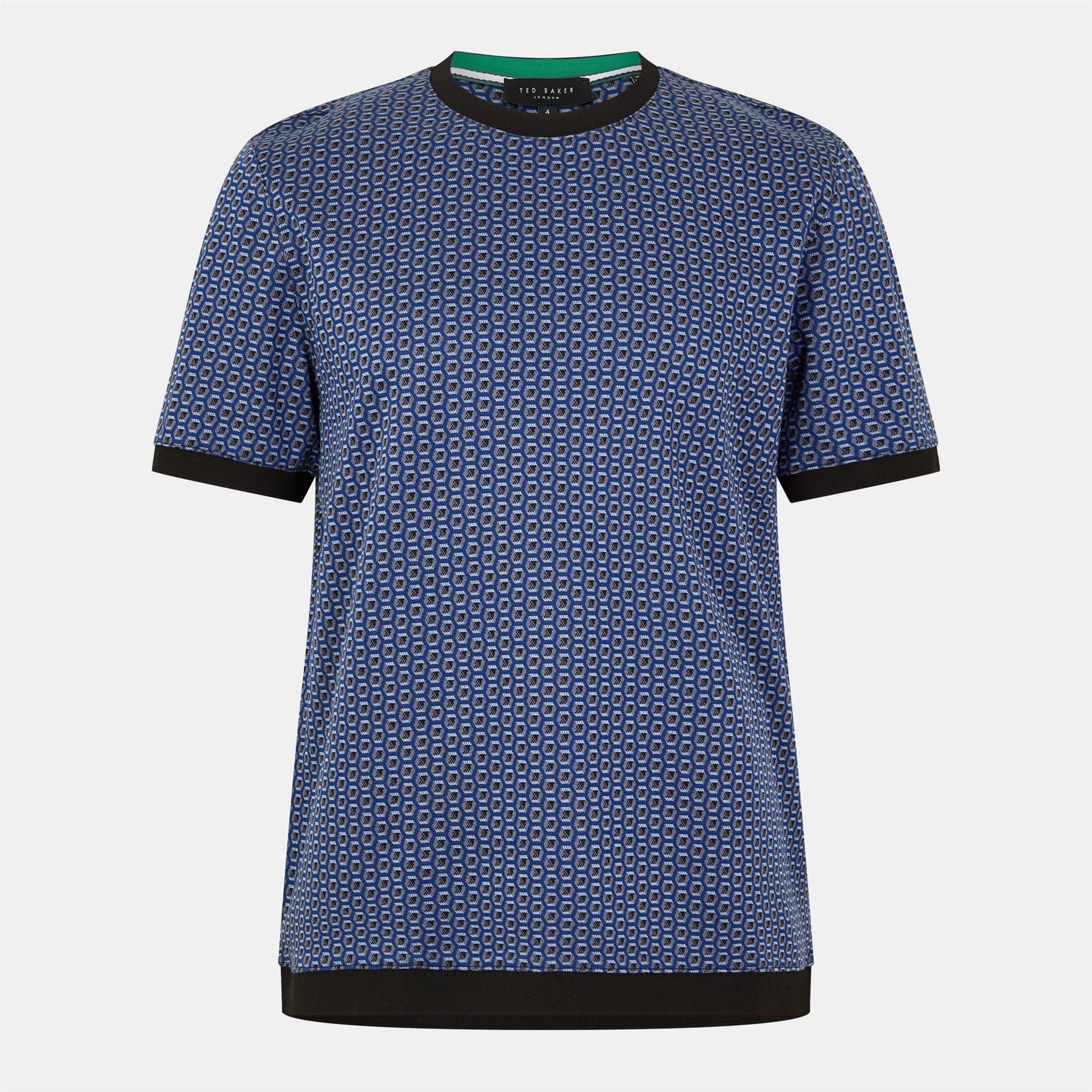 Ted Baker Regular Fit Geographic Print Crew Neck T-Shirt