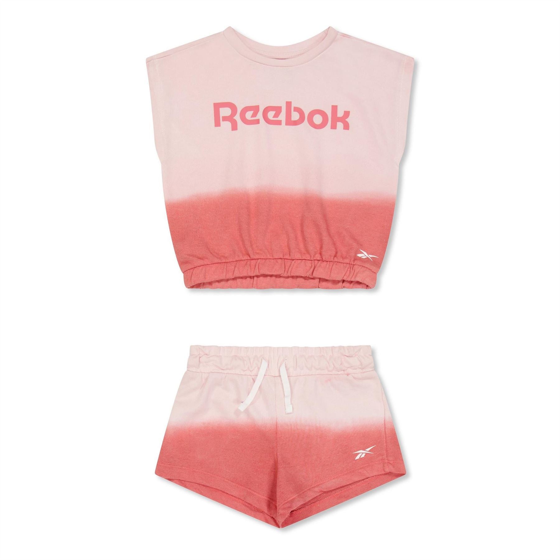 Reebok Ombre Terry Top And Trouser Set