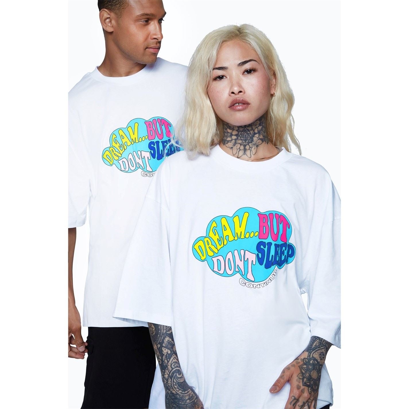 Hype Regular Fit Lettering Crew Neck T-Shirt