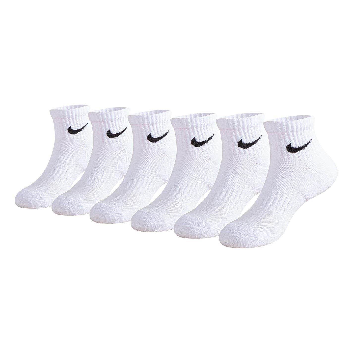 Nike Swoosh Performance Quarter Sock 6 Pack Childrens