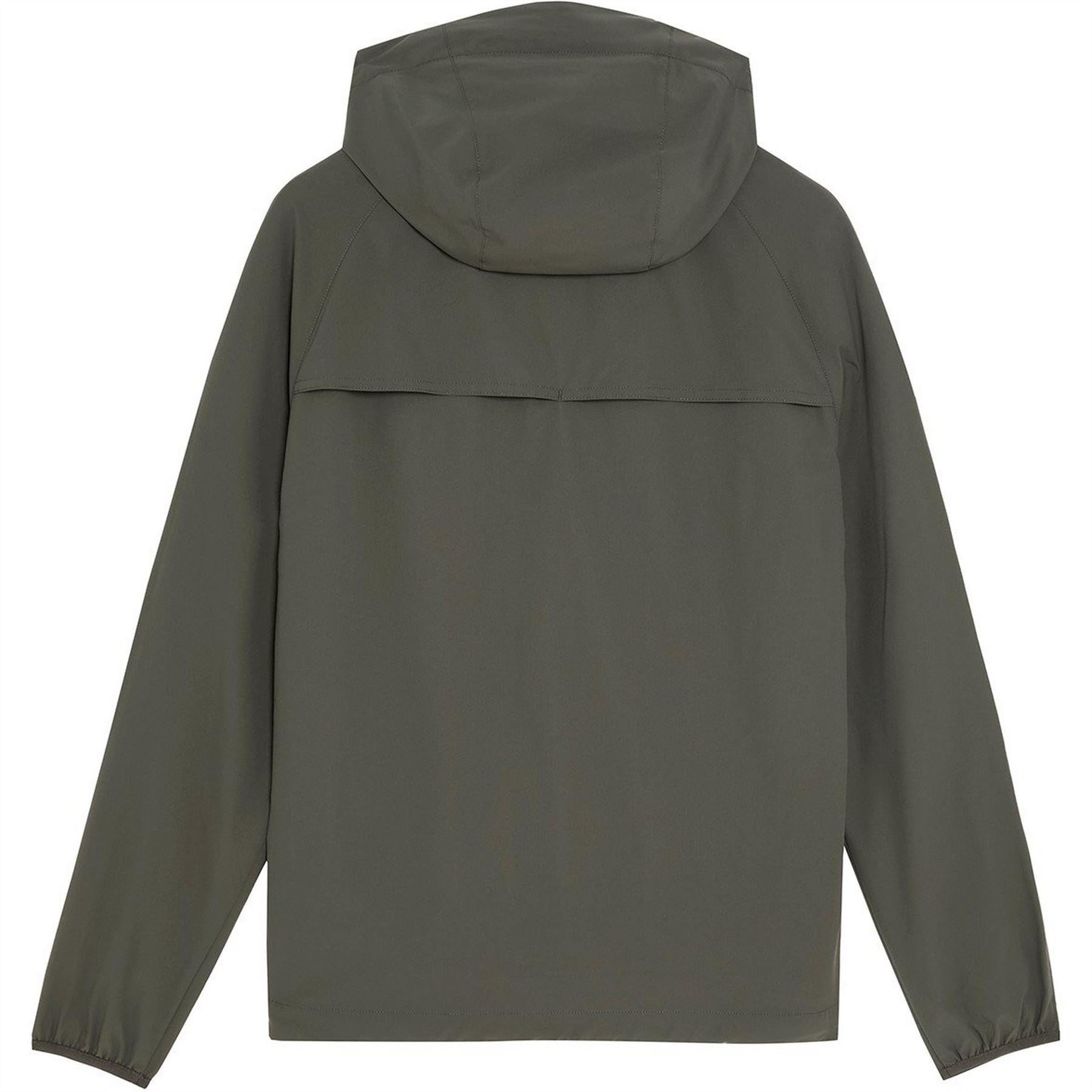 Lyle and Scott Solid Patterned Hooded Drawstring Windbreaker with Zipped Pocket