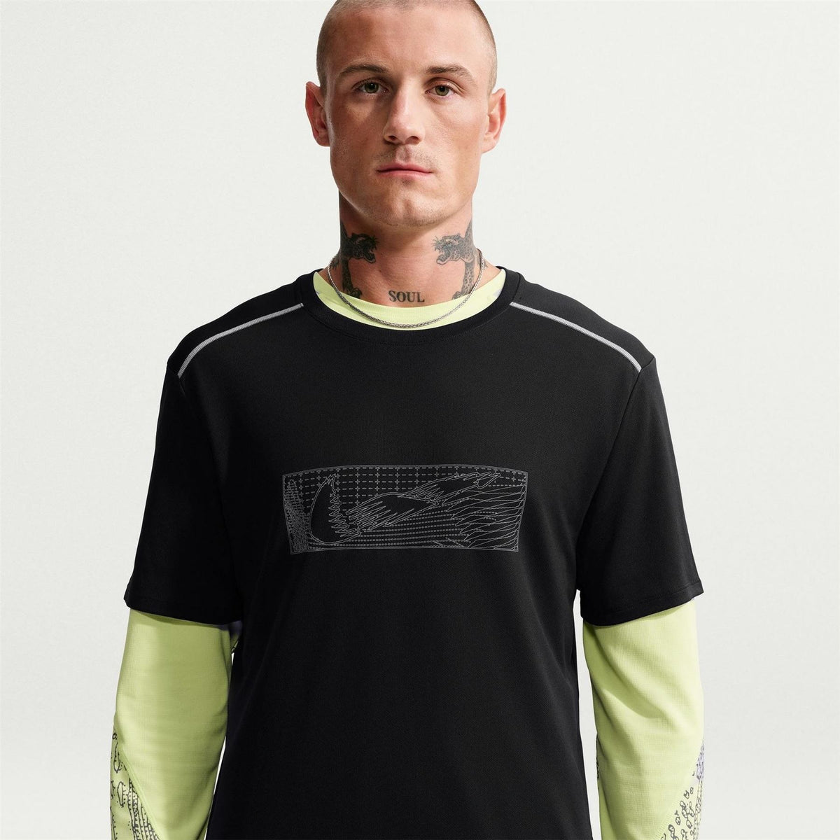 Nike Miler Crew Neck Short Sleeve Jersey T-Shirt