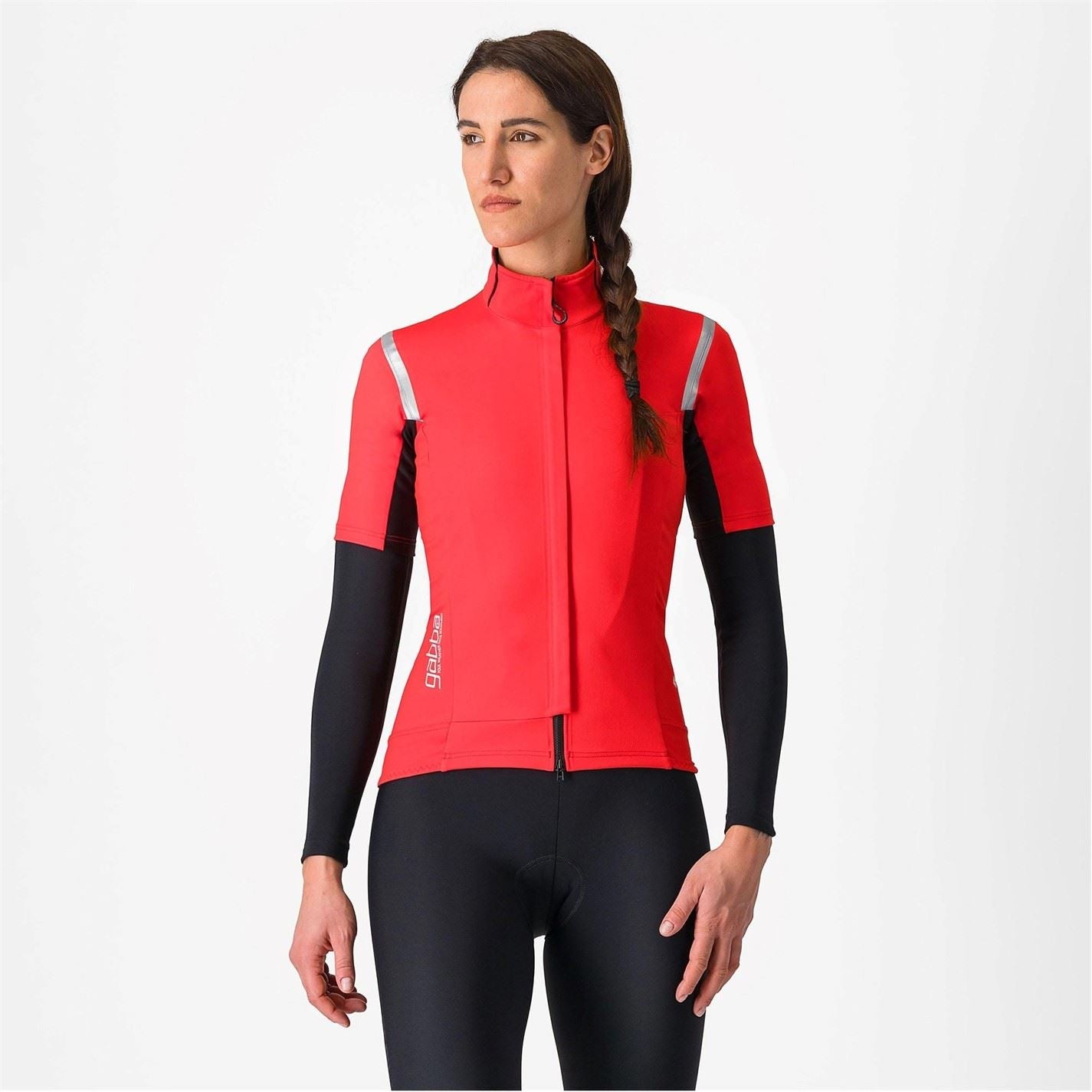 Castelli Womens Gabba Short Sleeve Zip Up Jersey Top