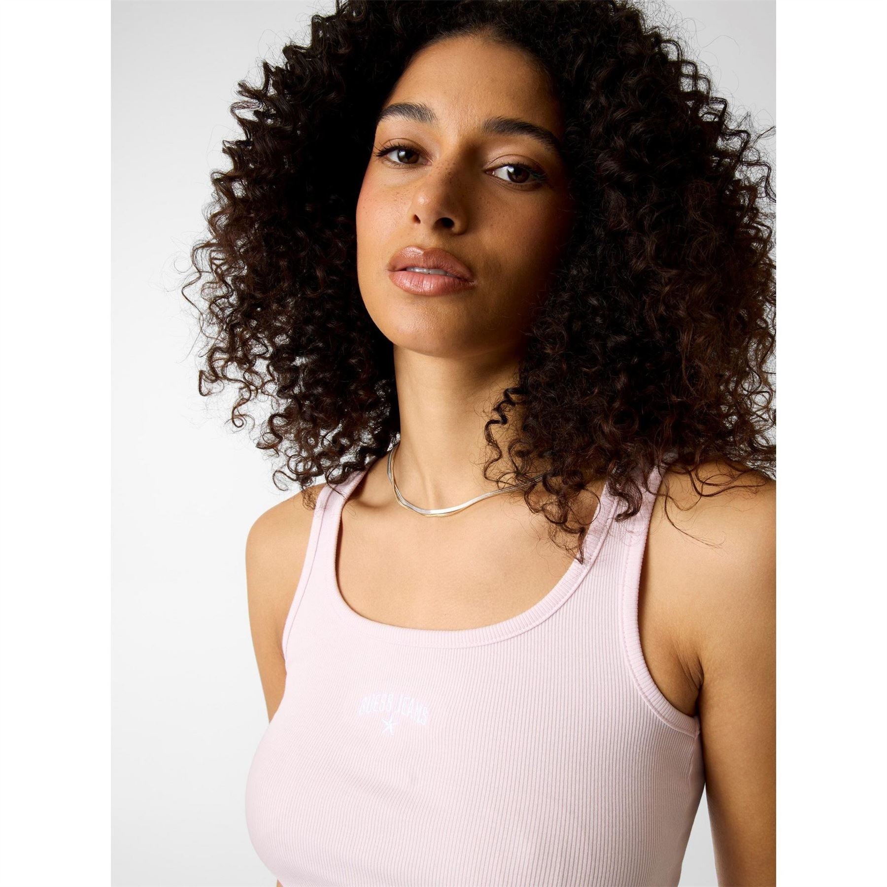 Guess Star Square Neck Slim Fit Tank