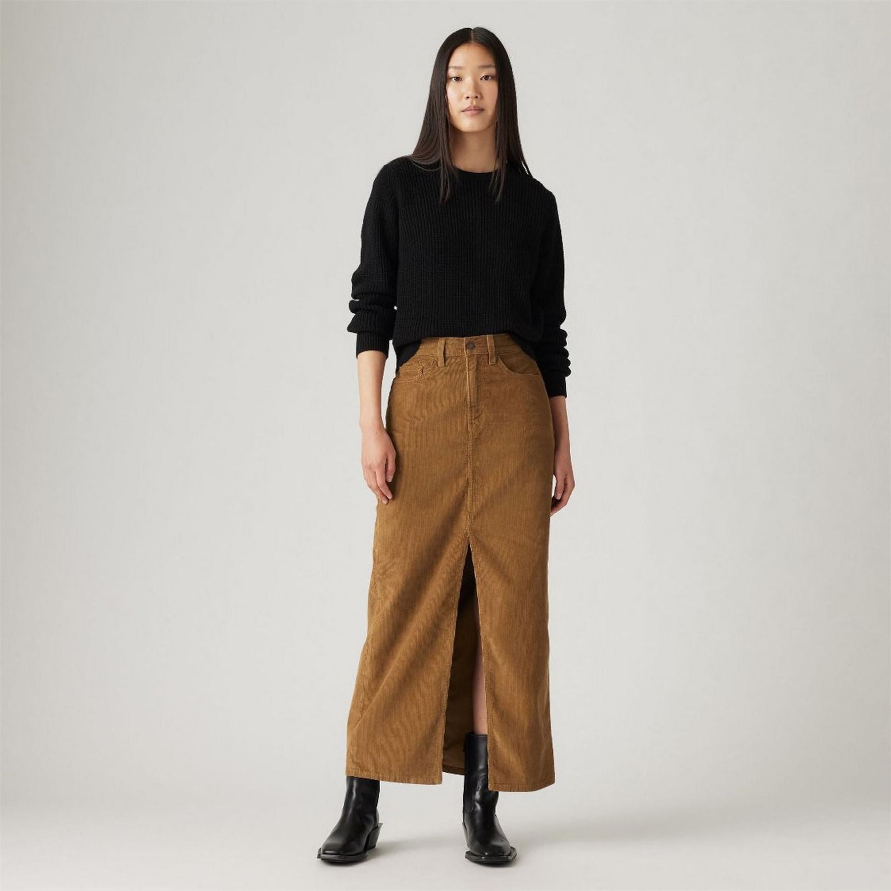 Levis Ankle Column Denim Skirt