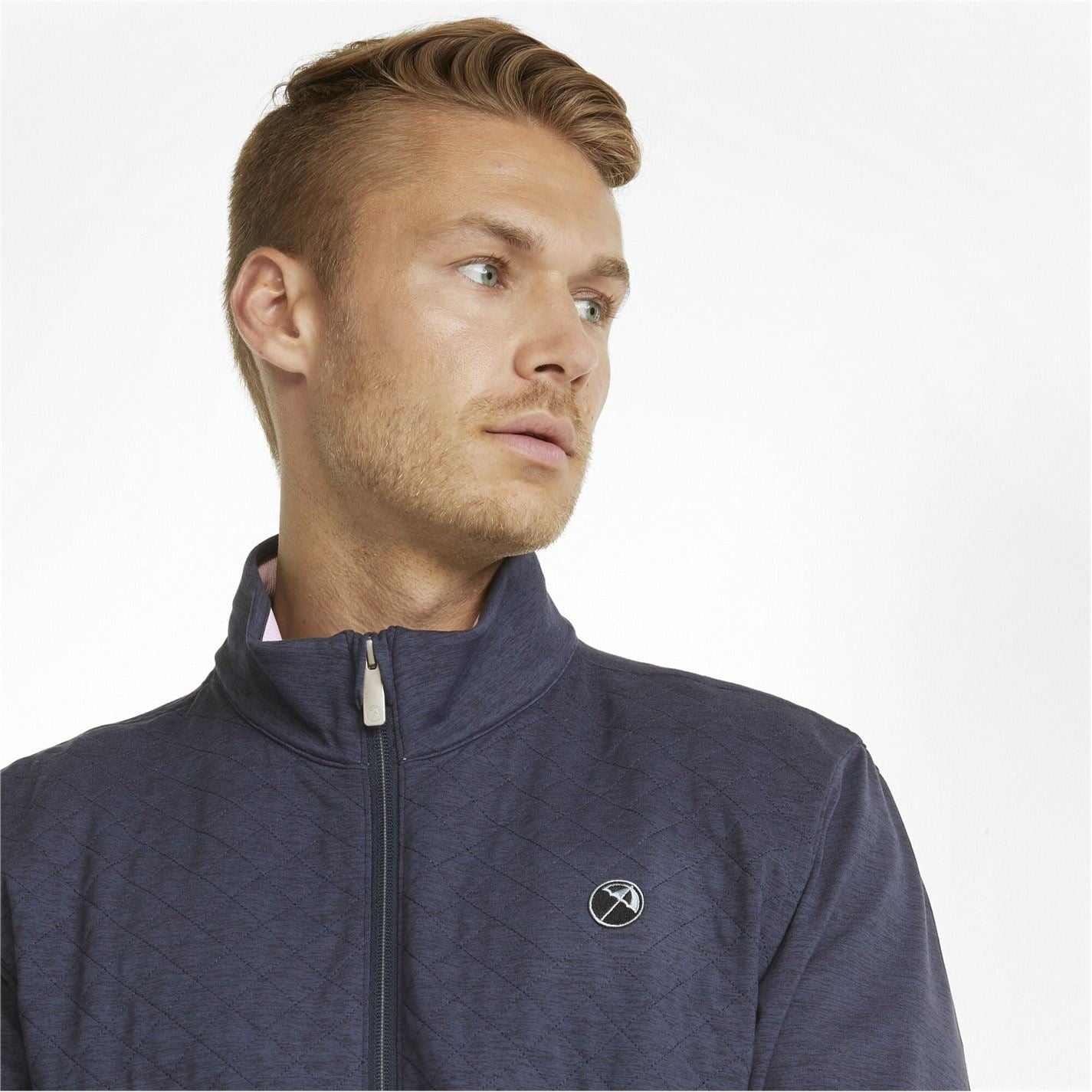 Puma Mens Ap Cloudspun Castle Quarter Zip Fleece