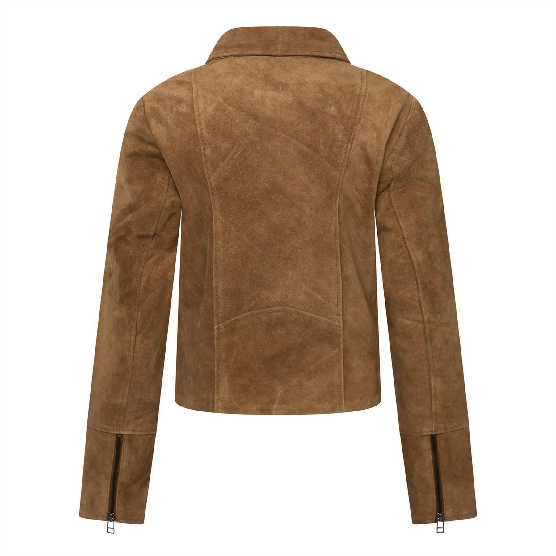 Elle Suede Biker Jacket