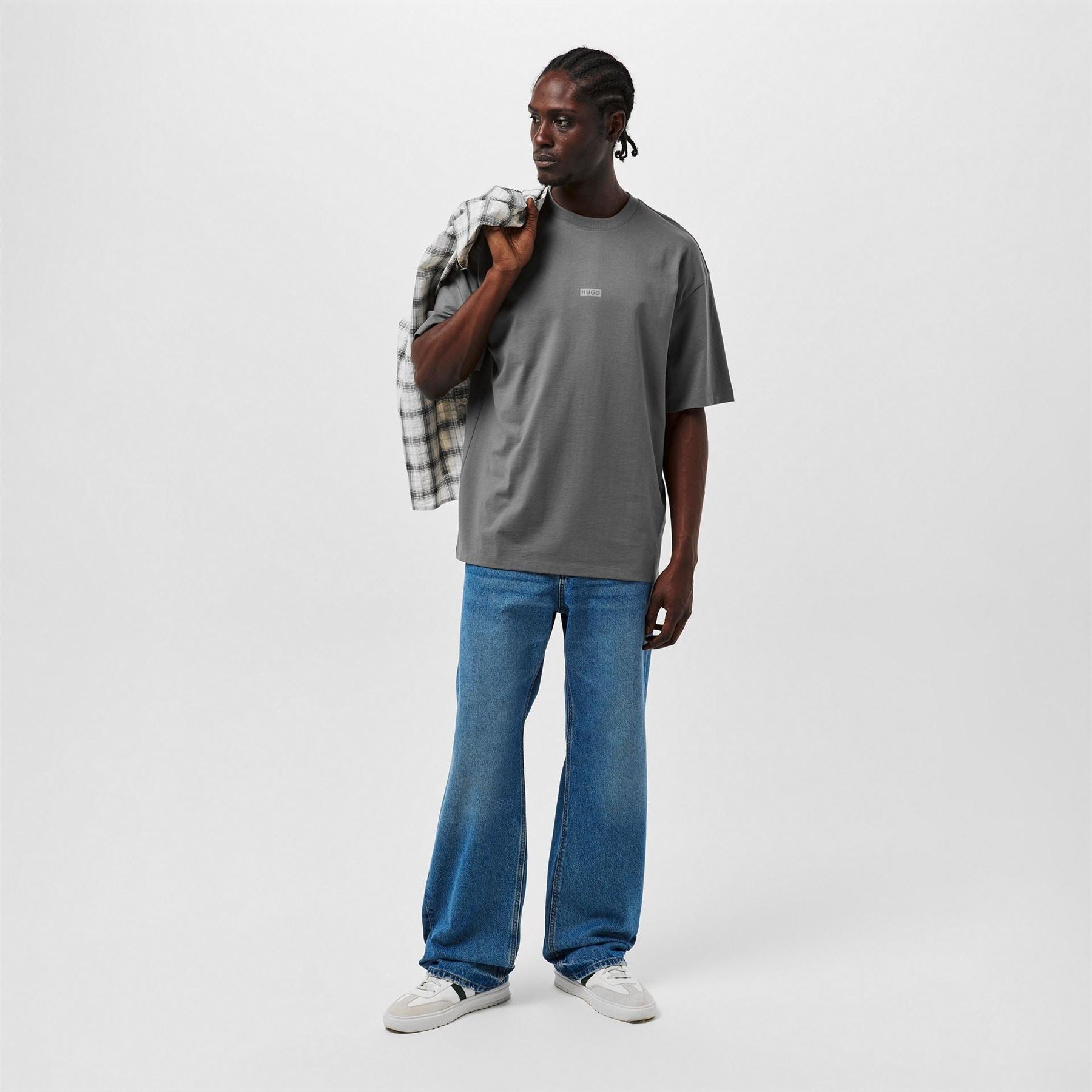 Hugo HUGO Printed Logo Back T Shirt with MCMXCIII text   Regular Fit