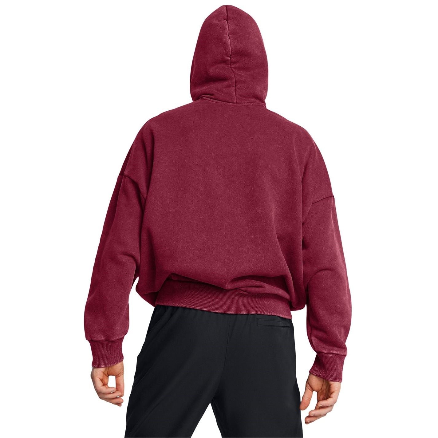 Under Armour Icon Hooded Neck Long Sleeve Drop Shoulder Top