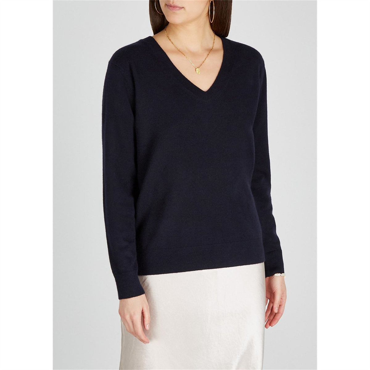 Vince End V Neck Knit