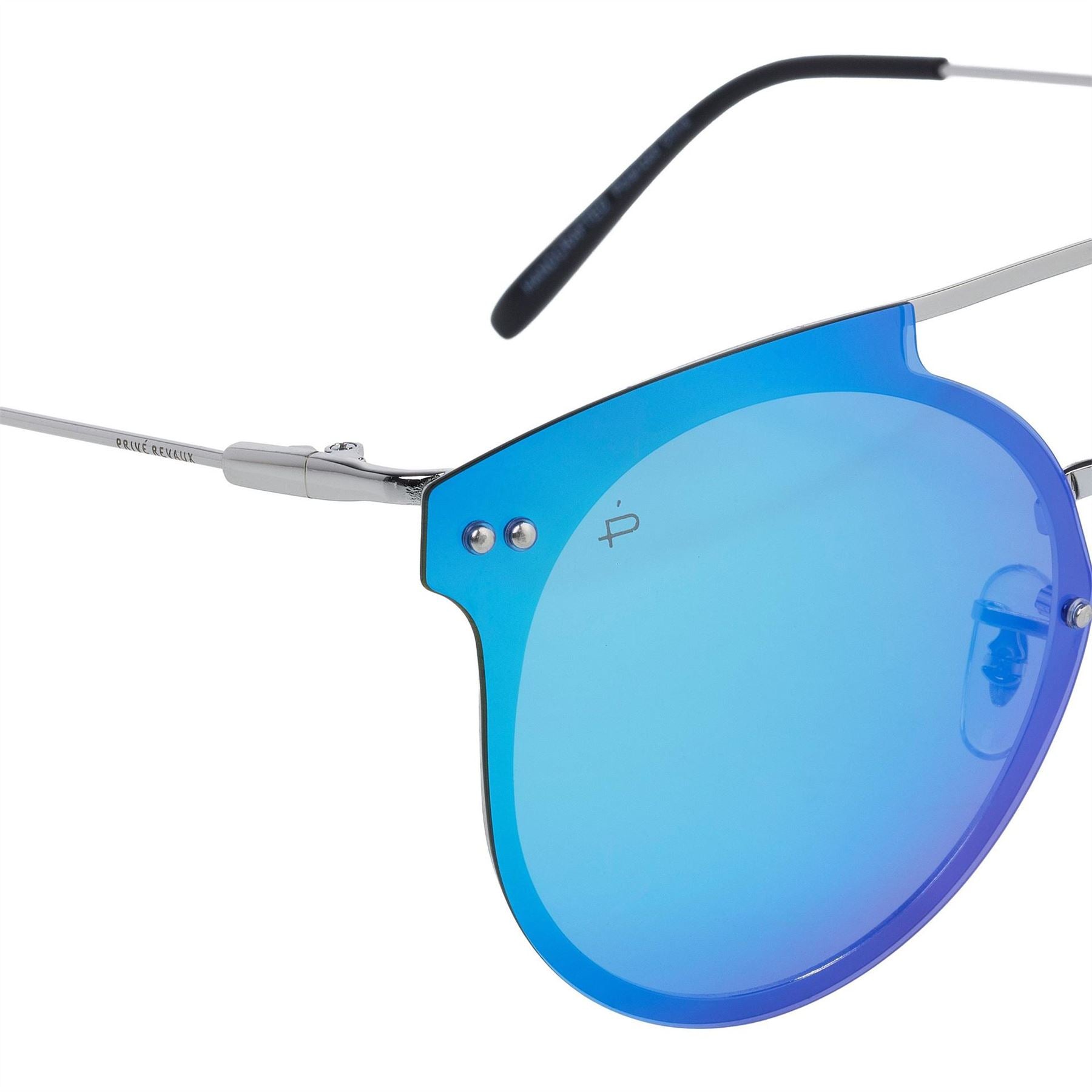 Prive Revaux The Nova Round Half Rim Sunglasses