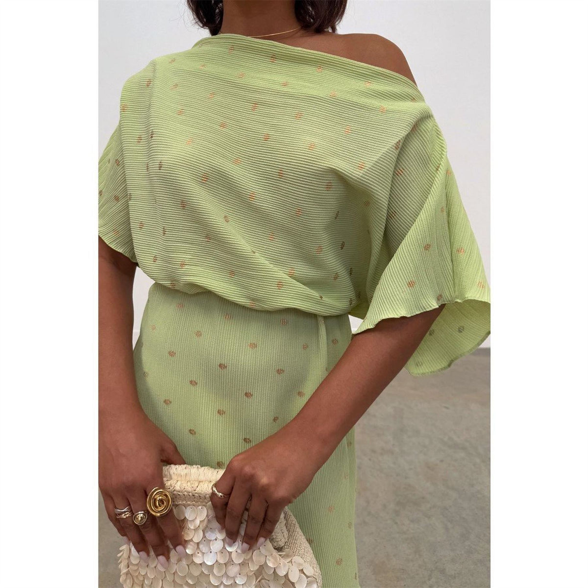 Never Fully Dressed Off-The-Shoulder Maxi Slip Dress