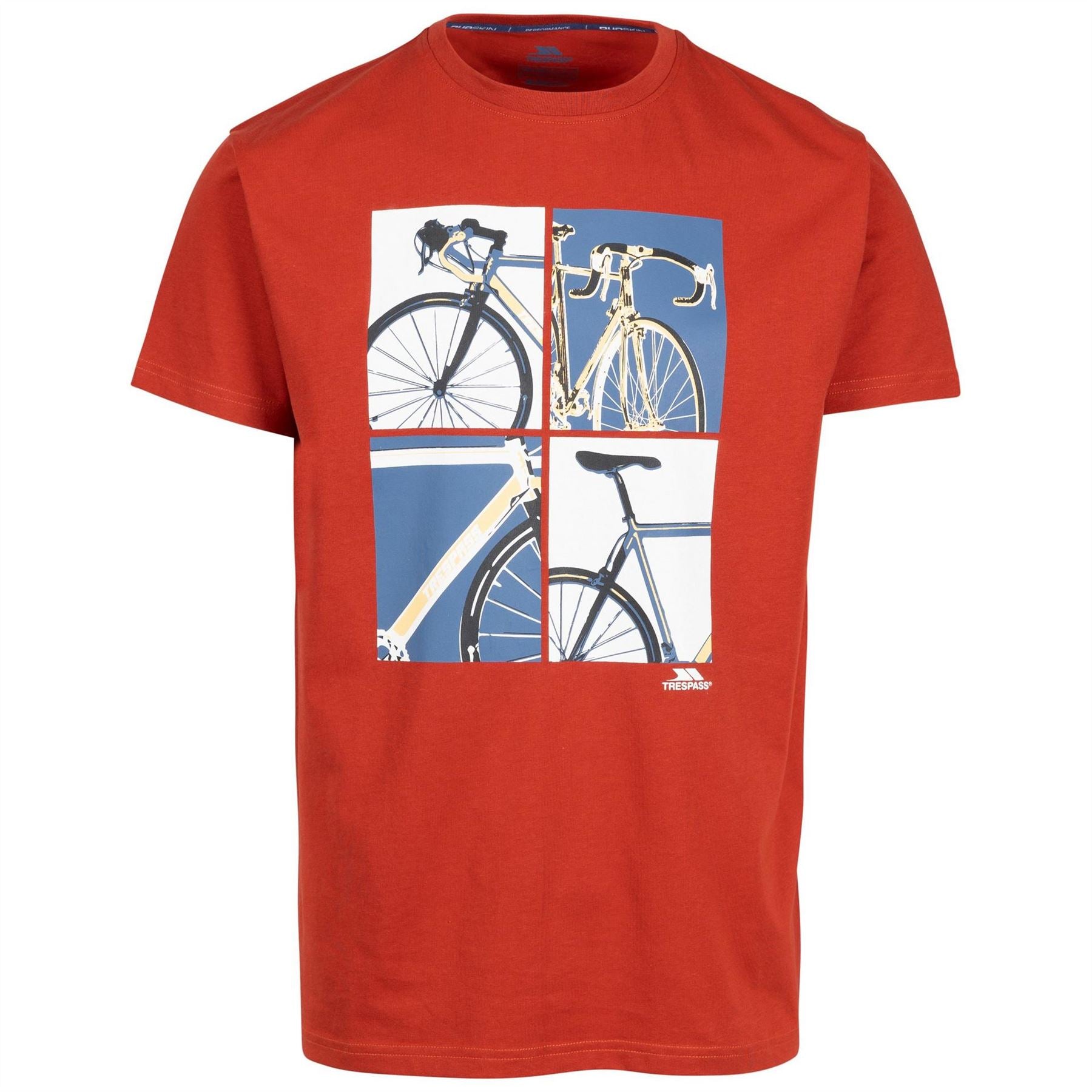 Trespass Bicycle Graphic Crew Neck Short Sleeve Jersey T-Shirt