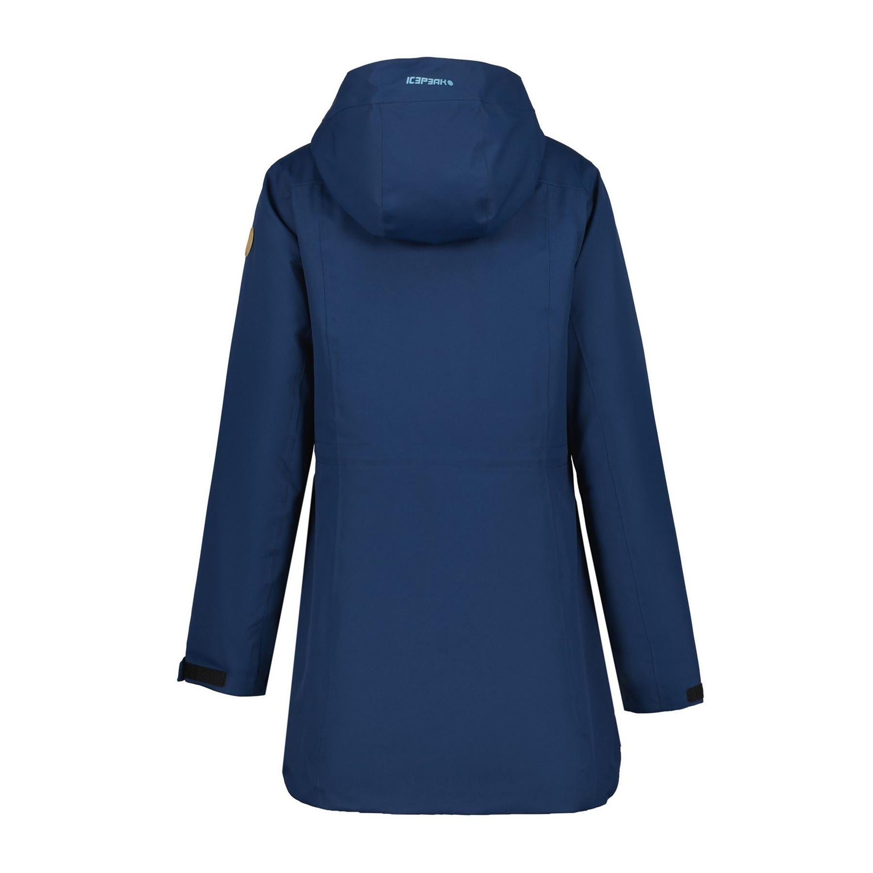 Icepeak Minier Solid Patterned Hooded Zipped Pocket Parka Jacket