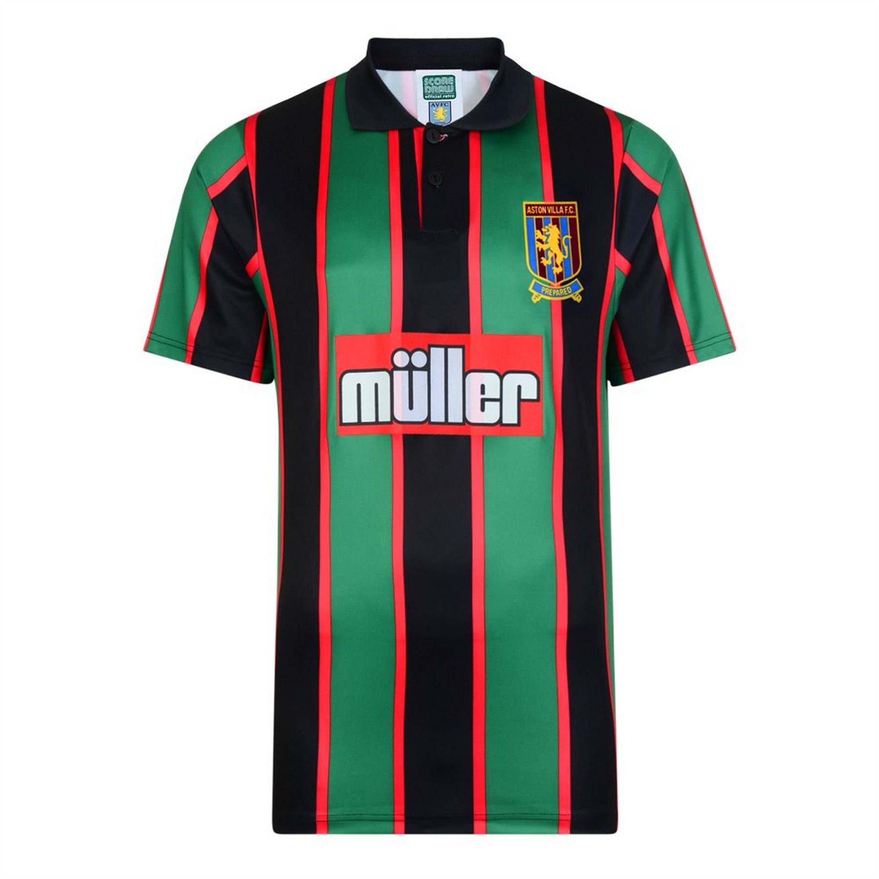 Score Draw Aston Villa Retro Away Shirt 94 Adults
