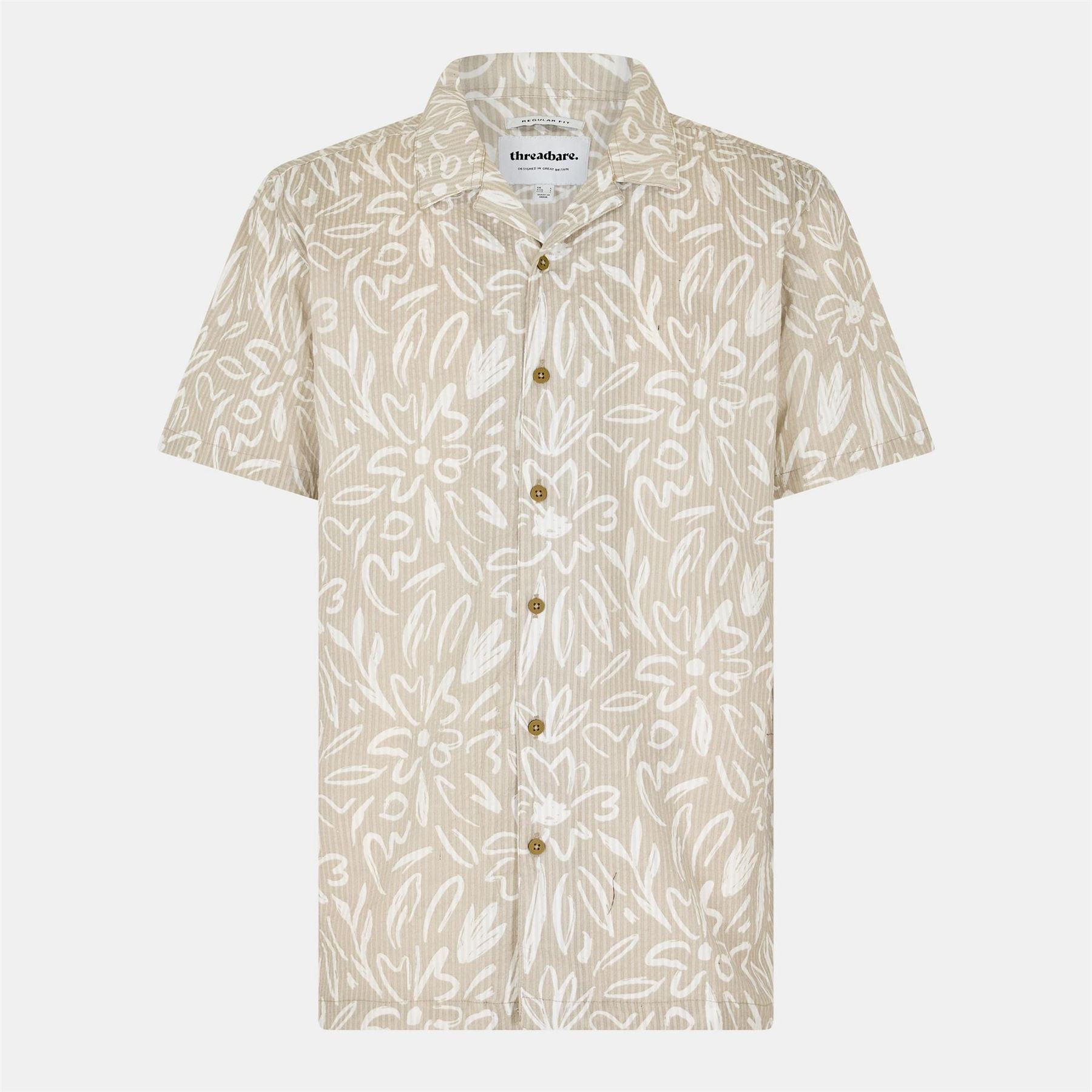 Threadbare Dalo Short Sleeve Patterned Shirt