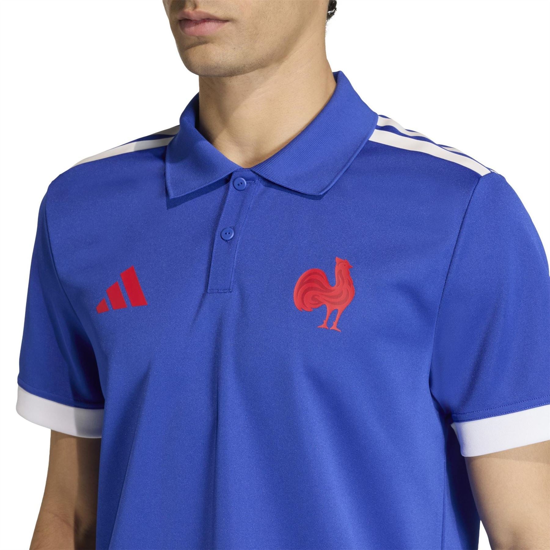 adidas Mens France Home Polo Shirt 2026