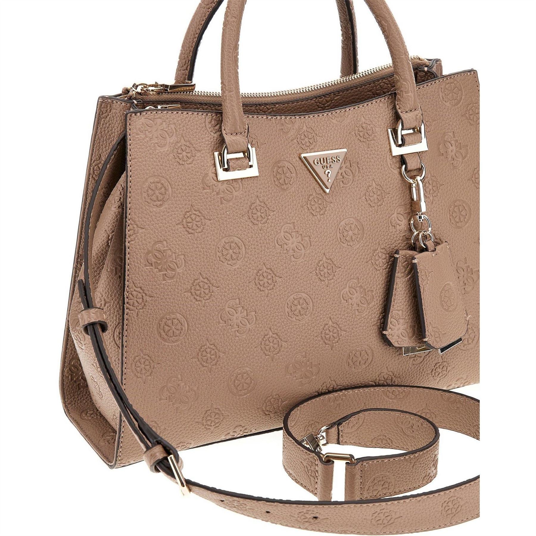 Guess Rectangle Shape Tote with Key Ring