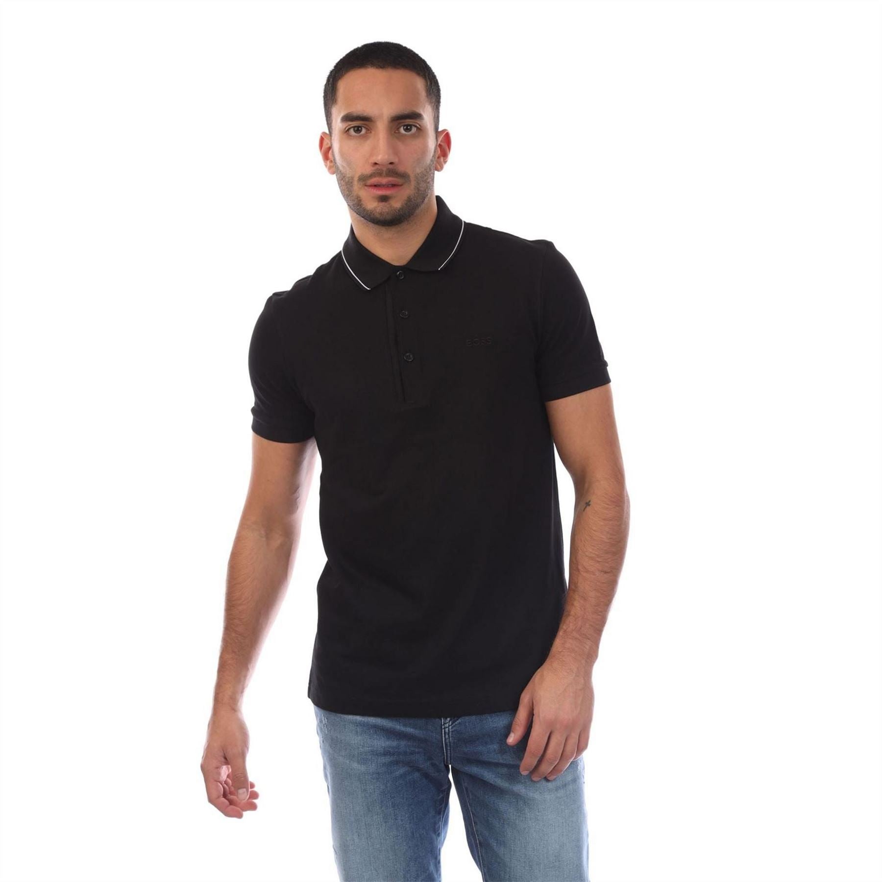 Boss 4 Slim Fit Polo Shirt With Tonal Logo