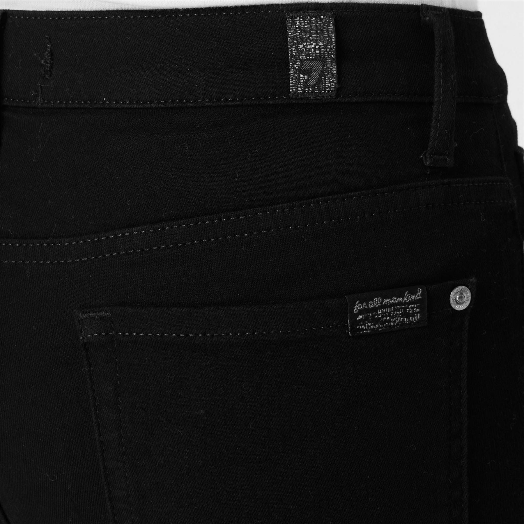 7 For All Mankind High Waisted Cropped Skinny Jeans