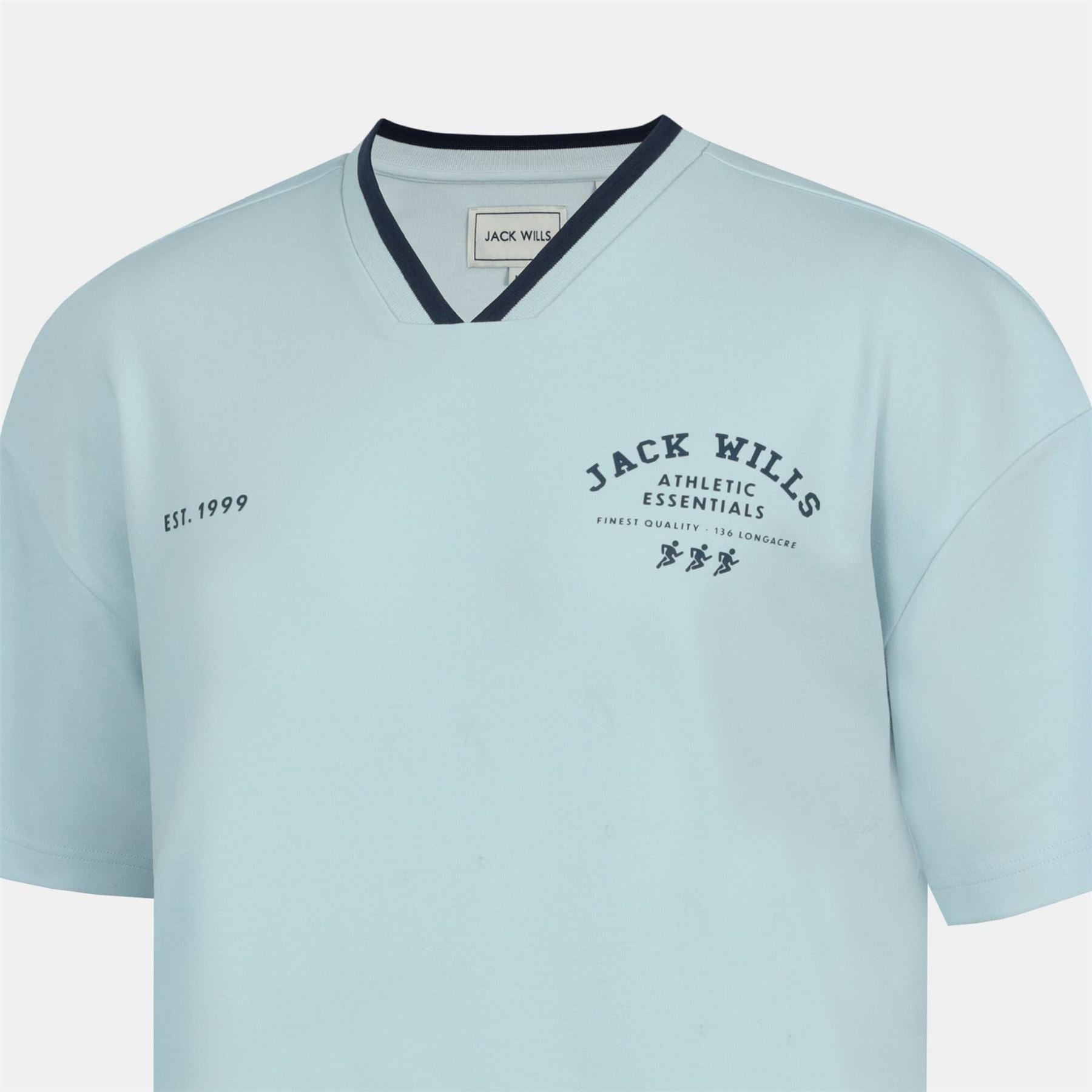 Jack Wills V Neck Short Sleeve Oversized T-Shirt