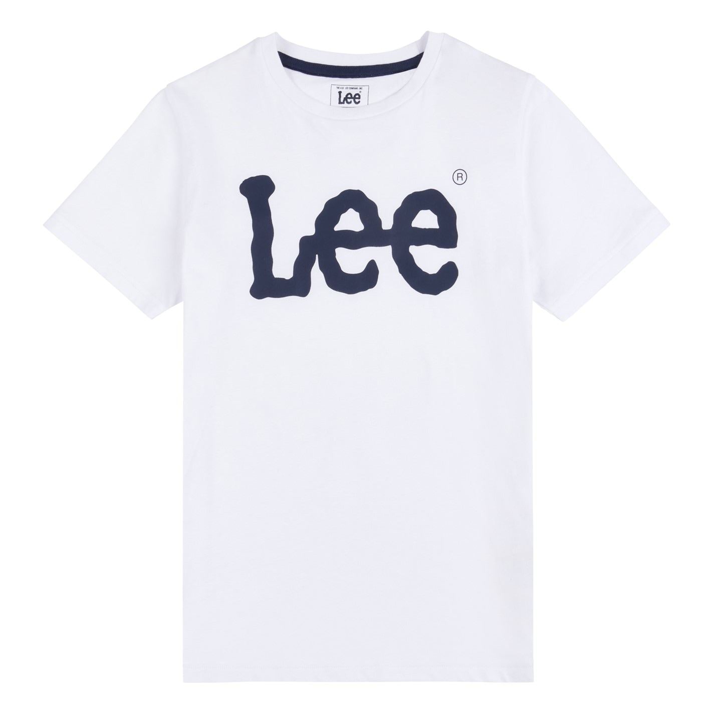 Lee Wobbly Lettering Crew Neck T-Shirt