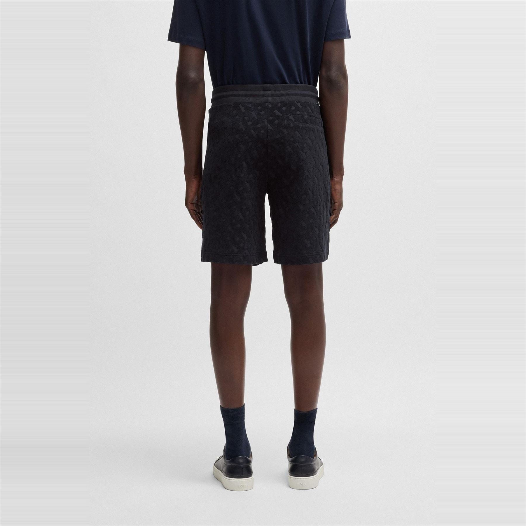 Boss H Lamson 10 Black Fleece Jogger Shorts
