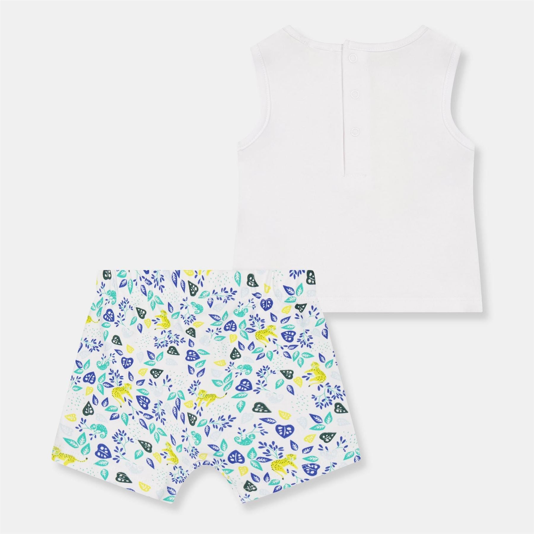 Carrement Beau Cat Graphic Crew Neck Sleeveless Tank Short Set