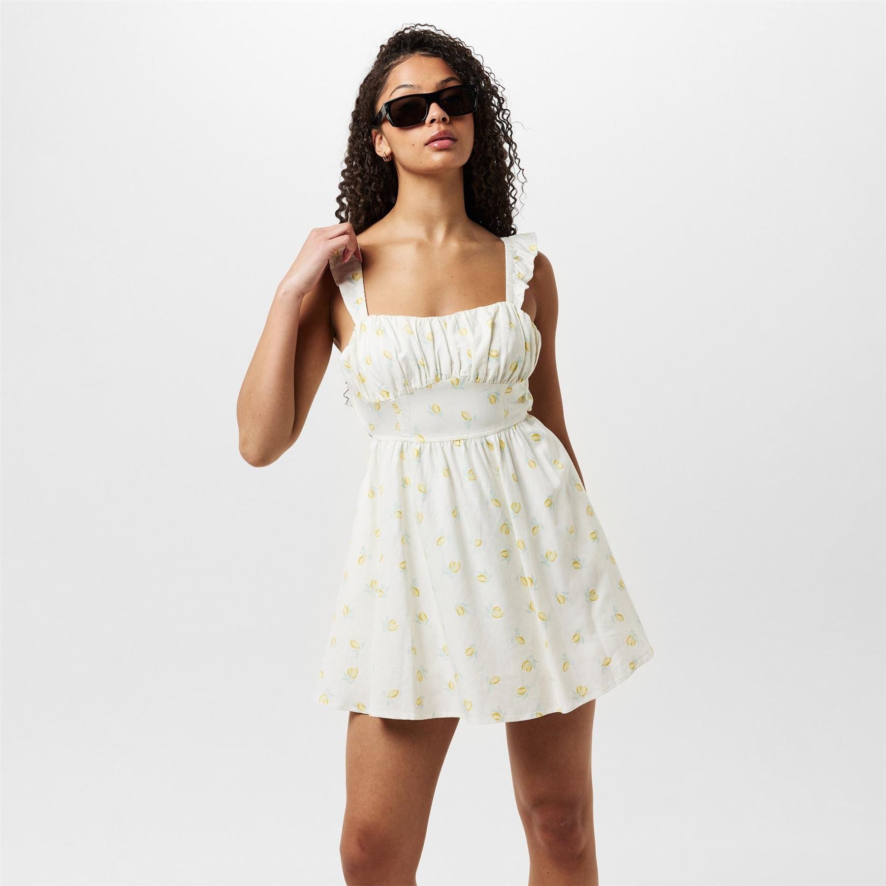 Jack Wills Patterned Tie Back Dress