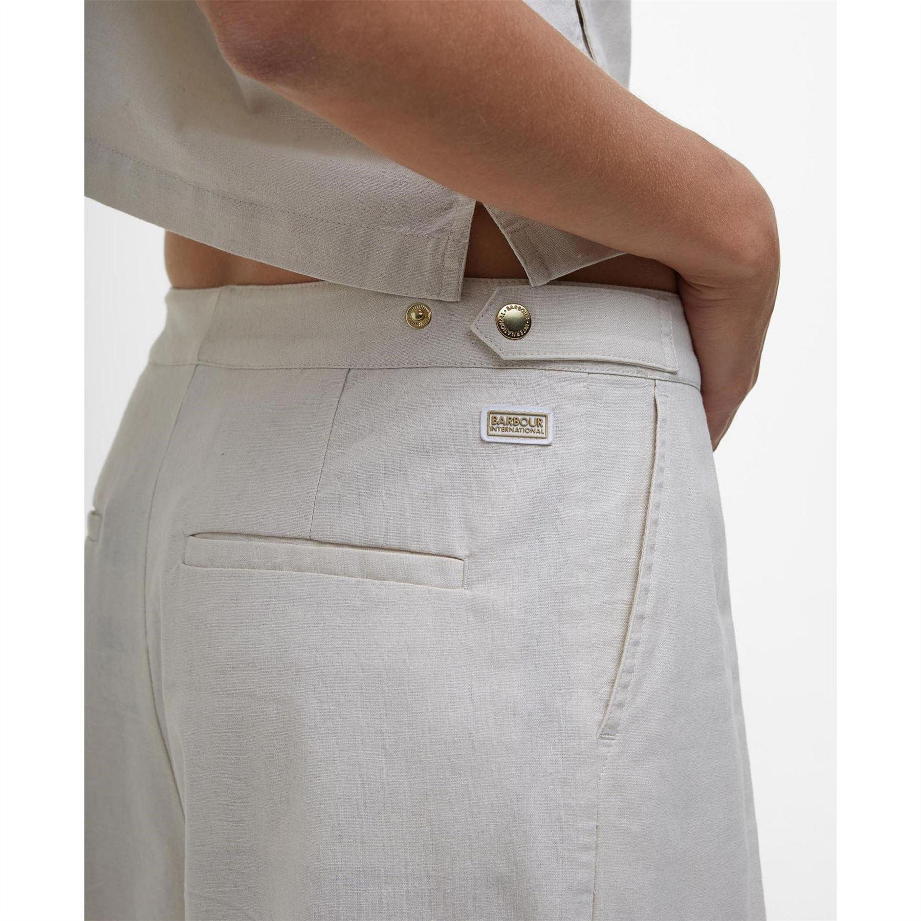 Barbour International Wide Leg Trousers
