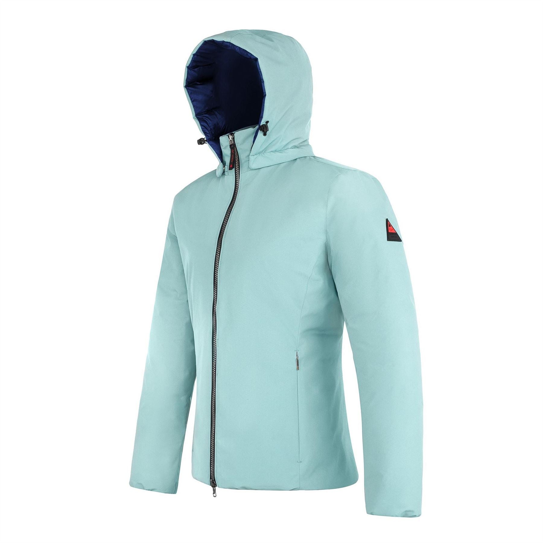 Cape Heights Solid Patterned Hooded Snap Button Puffer Jacket