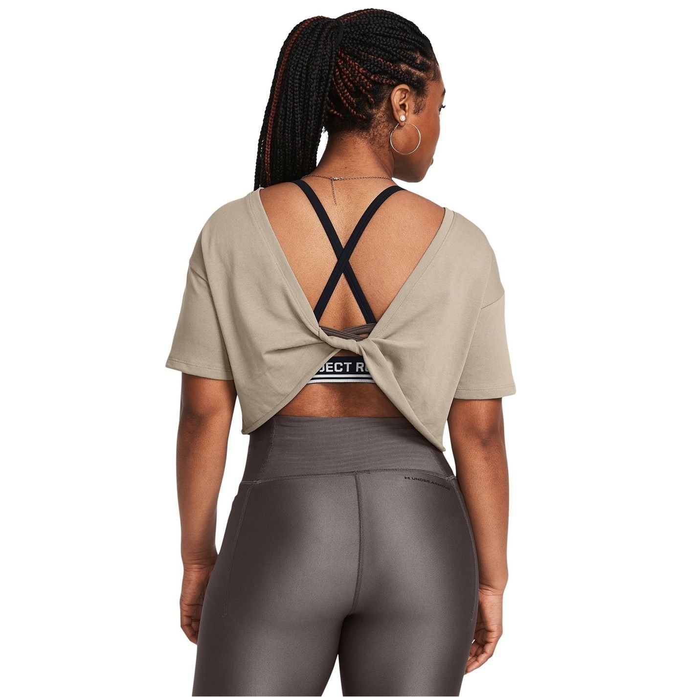 Under Armour Large Genie Graphic Relaxed Fit Cropped Drop Shoulder Scoop Neck T-Shirt