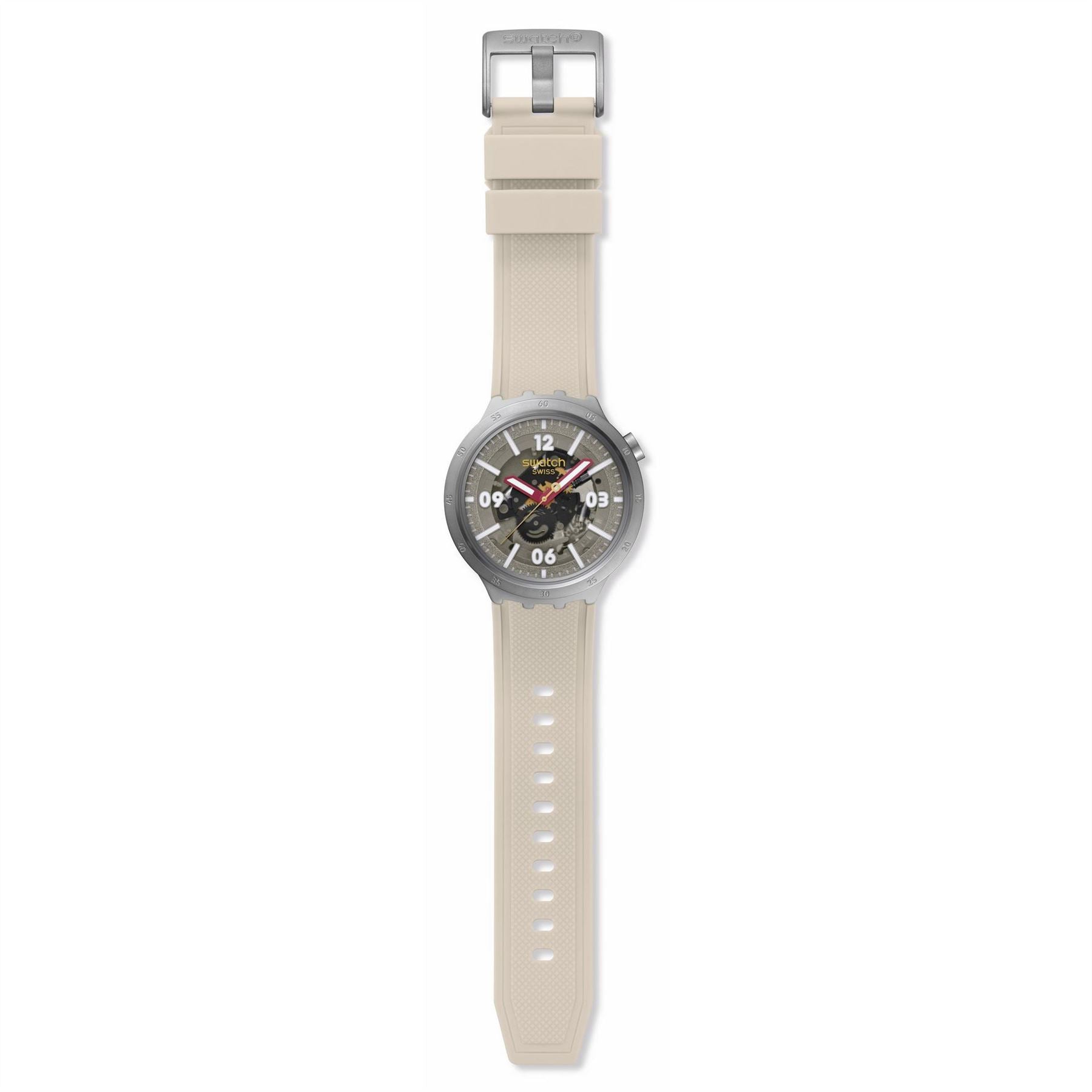 Swatch Big Bold Irony 52 Rubber Strap Fashion Analogue Watch