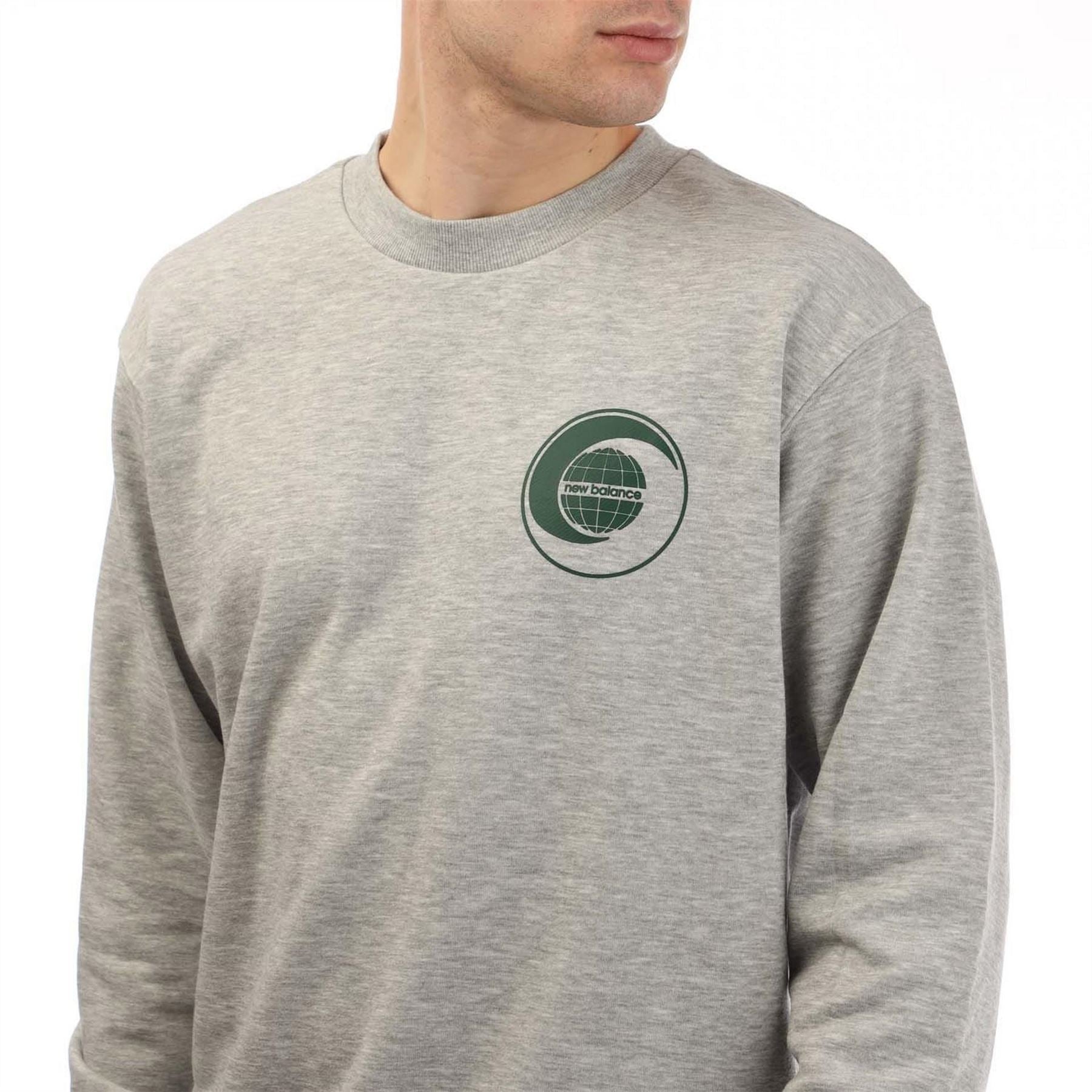 New Balance Terry Relaxed Globe Long Sleeve T-Shirt