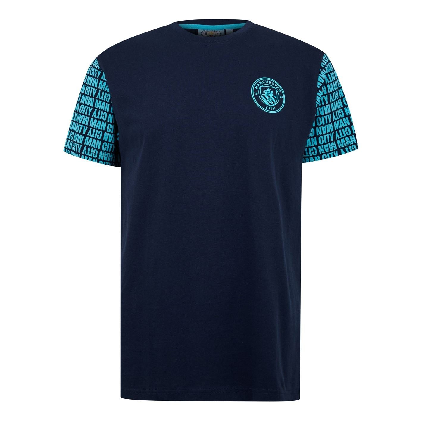 Source Lab Mens Manchester City Graphic T-Shirt