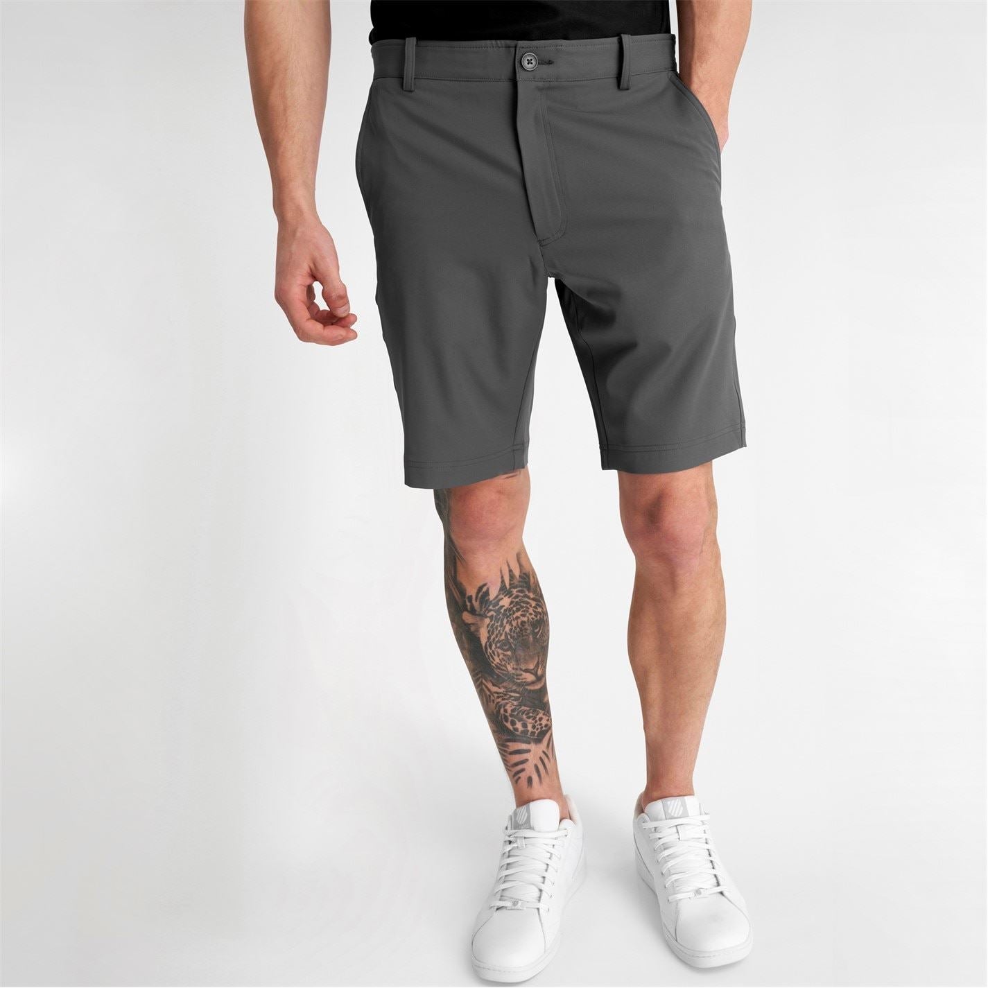 Calvin Klein Golf Logo Print Chino Bermuda Shorts