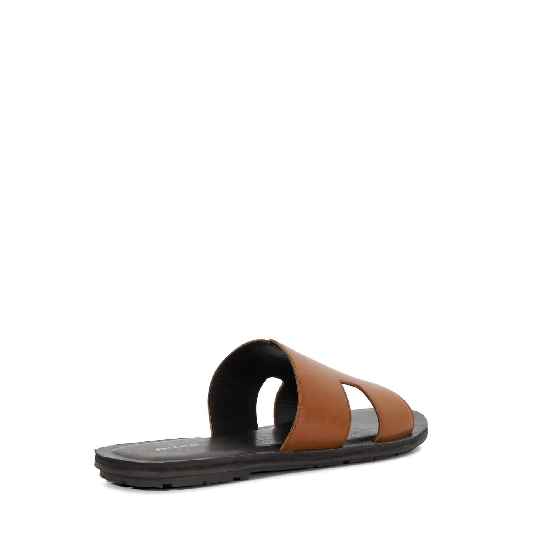 Dune London Leather Flatform Open Toe Slides