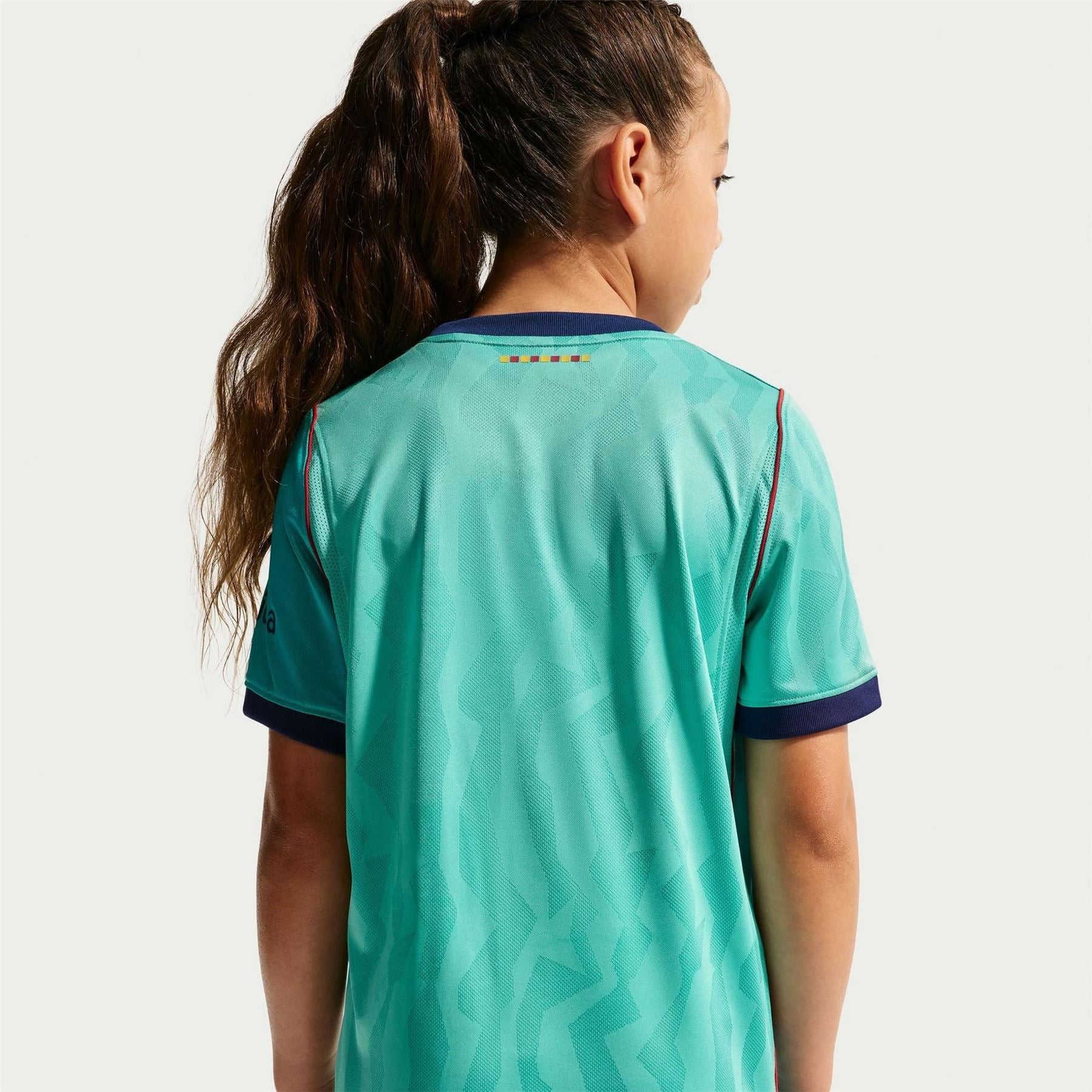 Nike Barcelona Third 26 27 Short Sleeve Dri Fit Football Shirt