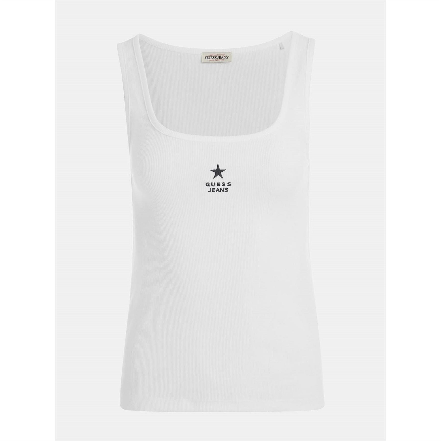Guess Star Square Neck Slim Fit Tank