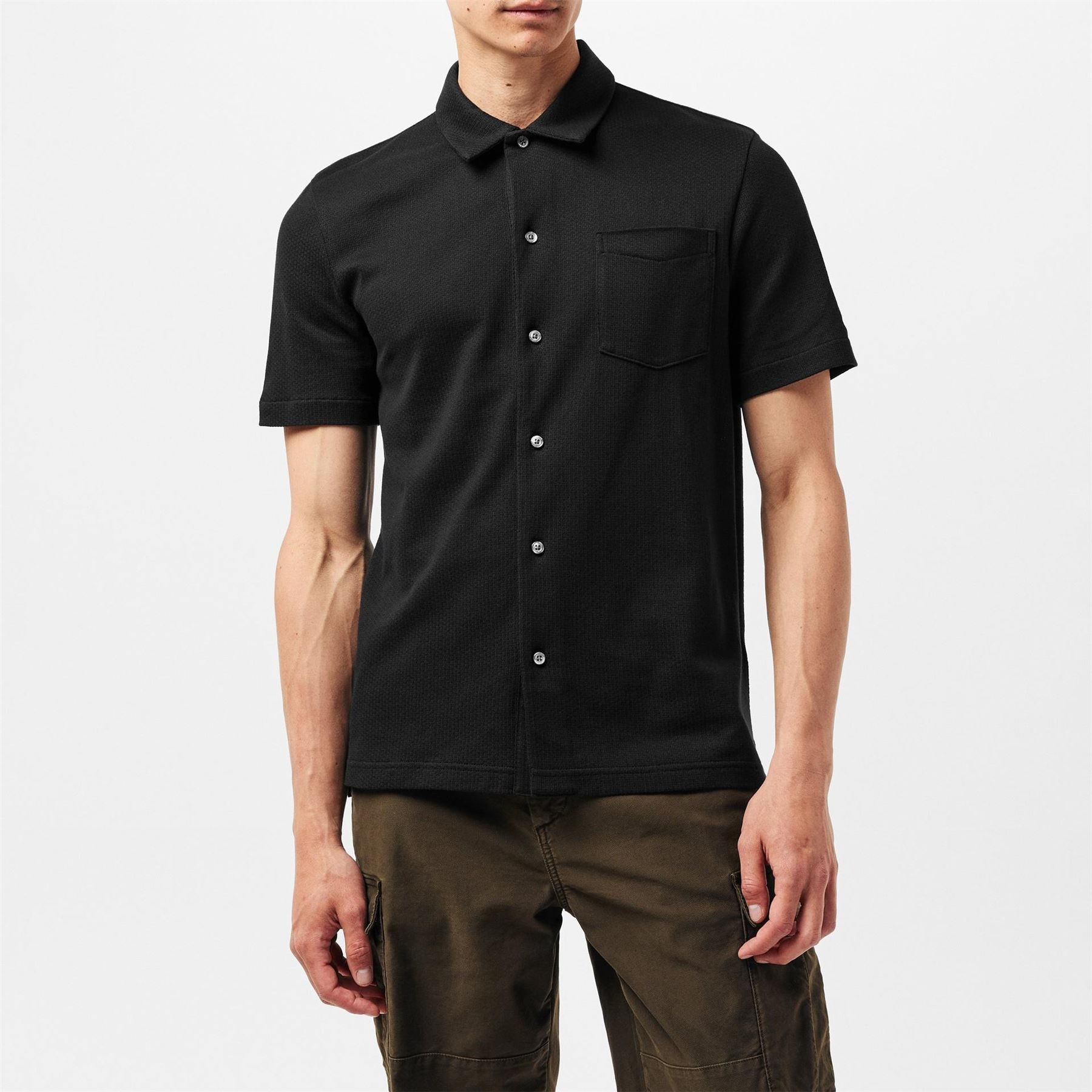 Tommy Hilfiger Waffle Regular Fit Short Sleeve Shirt
