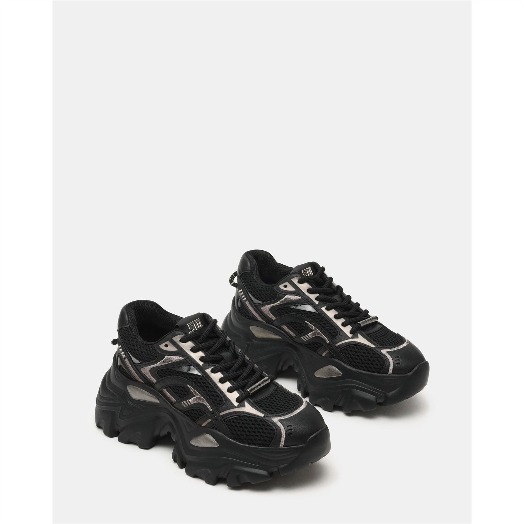 Steve Madden Raftus Lace Up Chunky Heel Sneakers