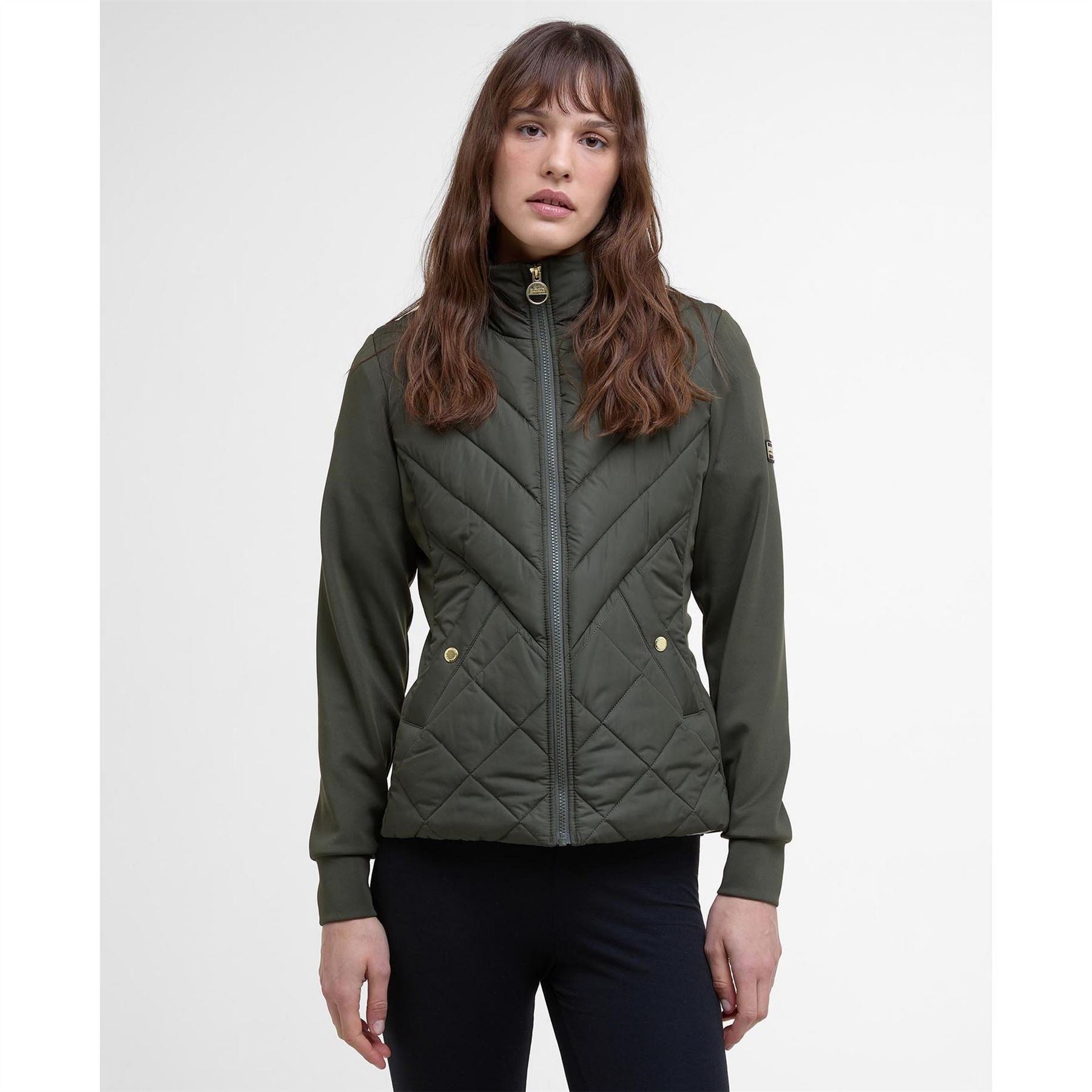 Barbour International Quilted Fleece Top