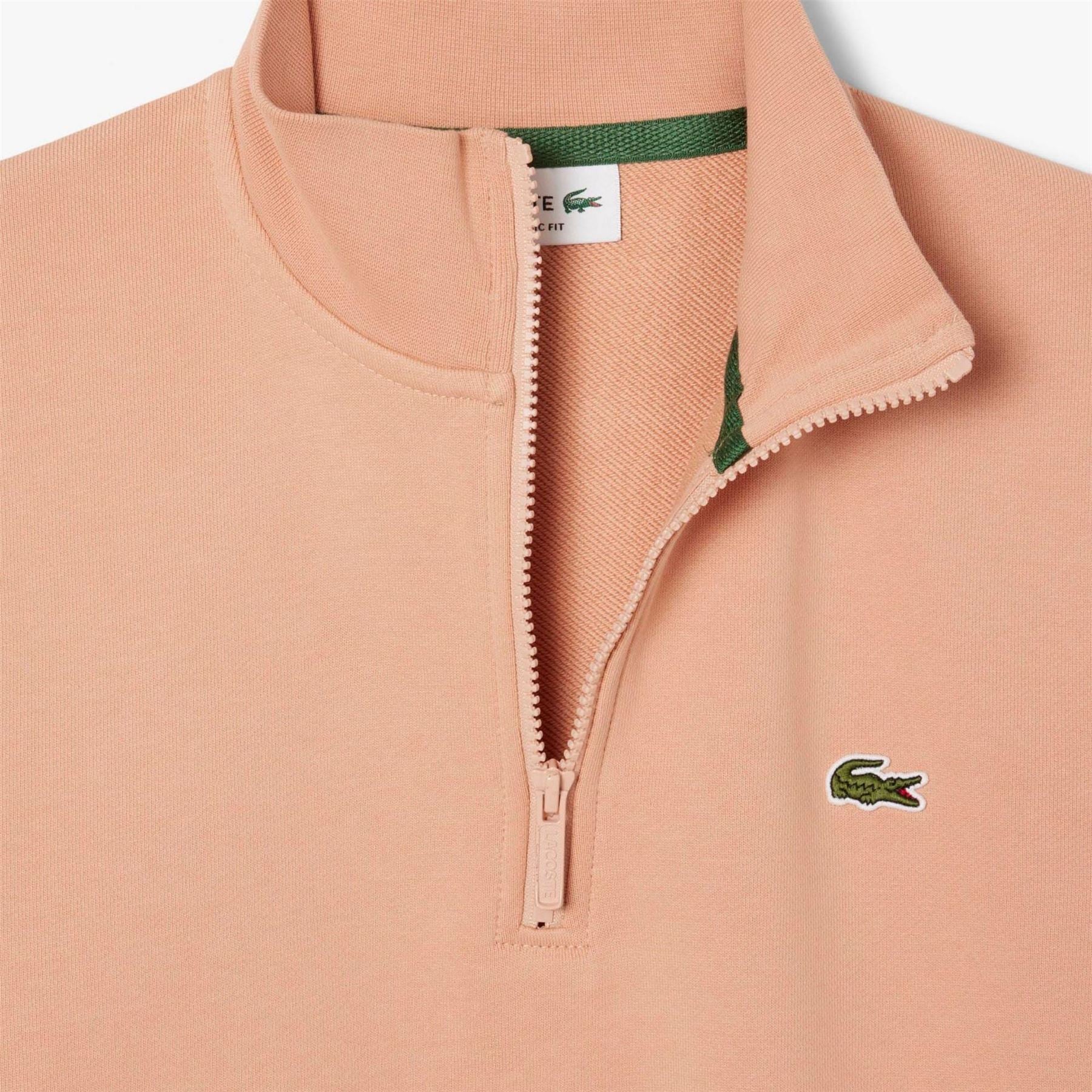 Lacoste Neck Zipped Fleece Sweatshirt