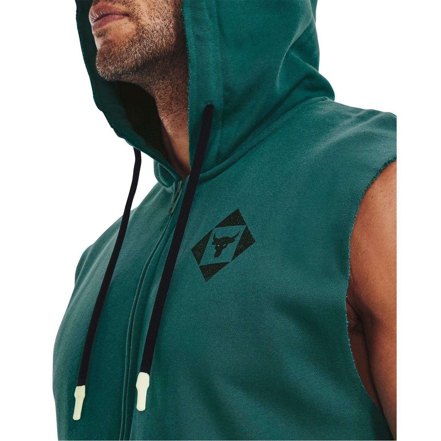 Under Armour Hooded Full Zipper Graphic Print Gilet