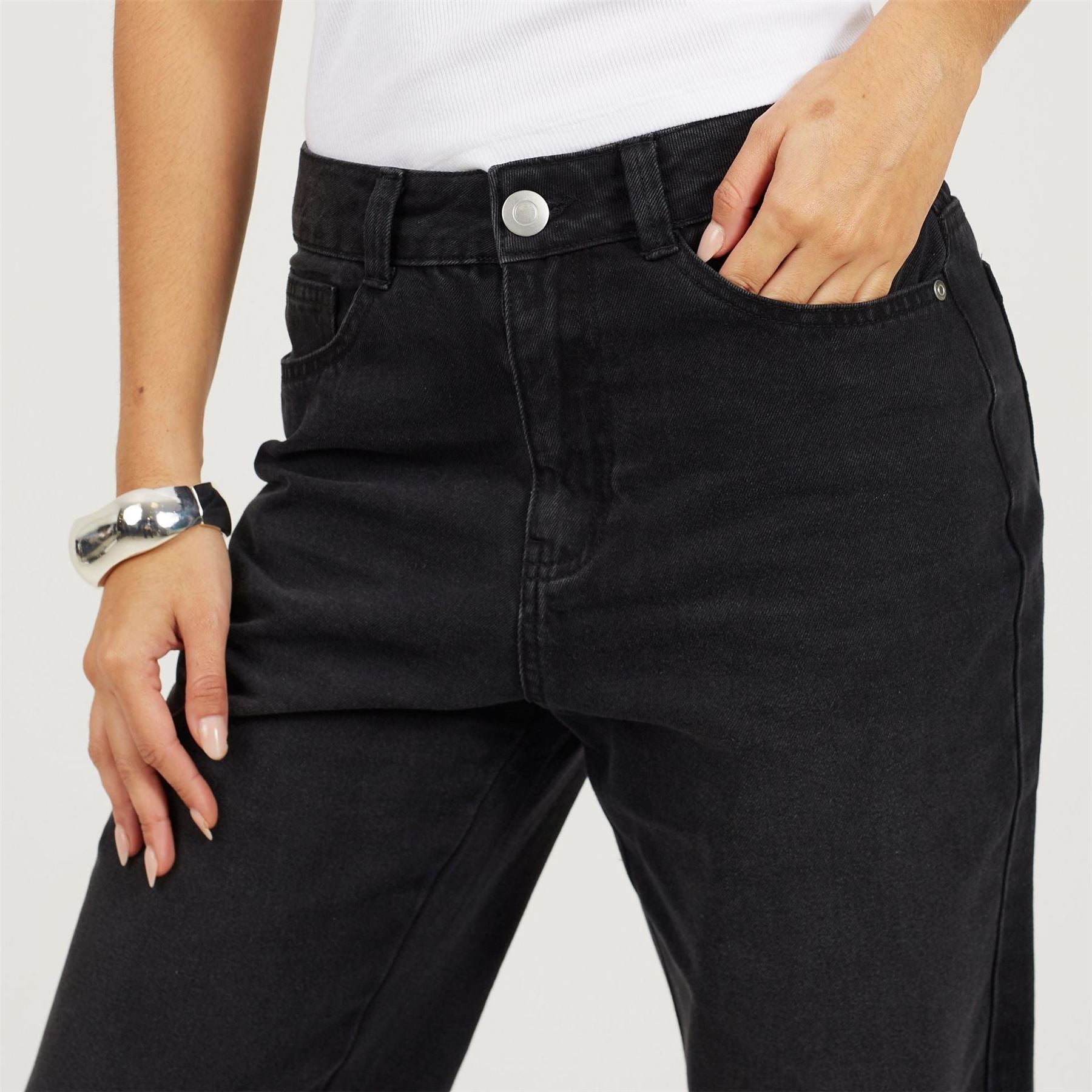 Brave Soul Womens Straight Leg Denim Jeans